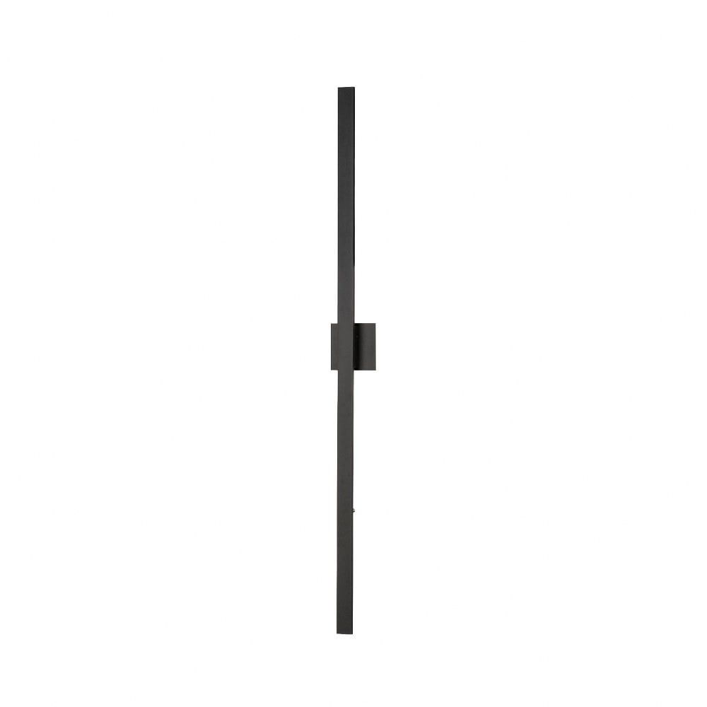 Sleek Black Alumilux 2-Light LED Outdoor Sconce, Dimmable