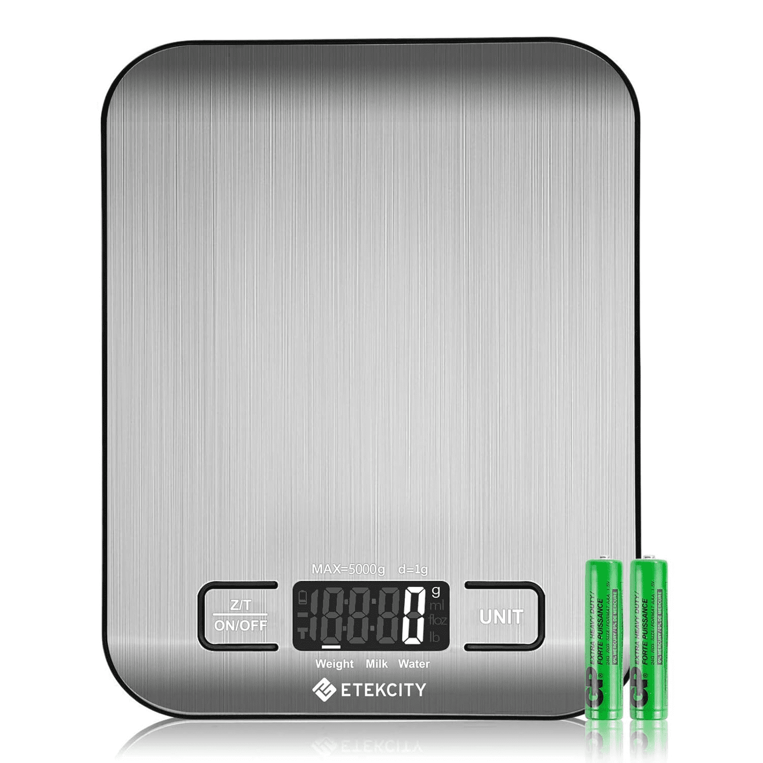 Etekcity 11lb Stainless Steel Digital Kitchen Scale with LCD Display