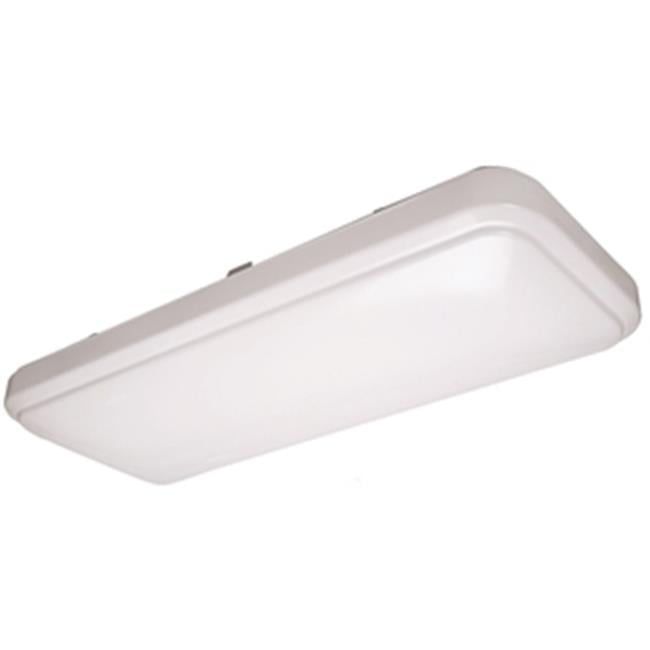 White Rectangular LED Flush Mount Ceiling Light