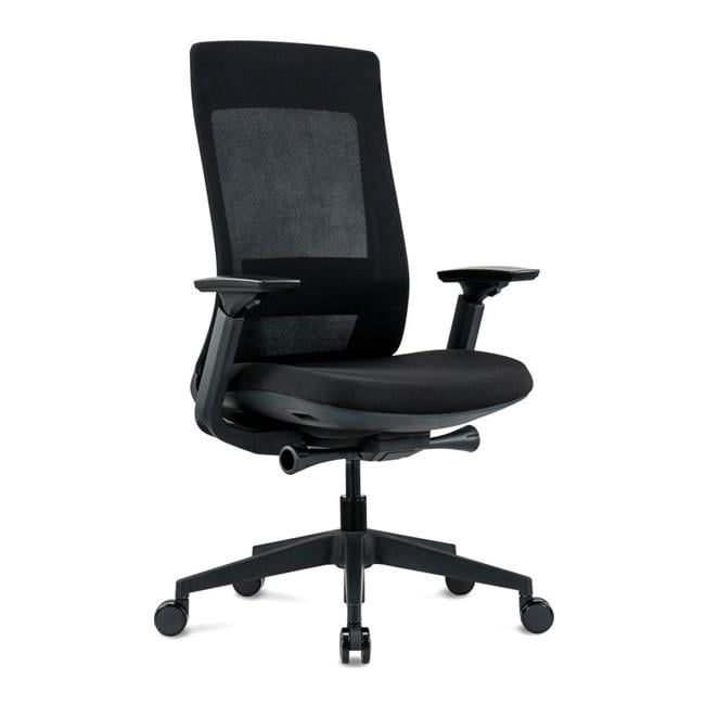 Elevate High-Back Executive Mesh and Fabric Swivel Chair in Black