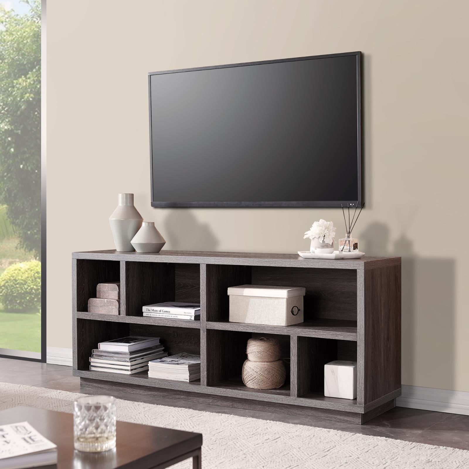 Bowman 58'' Black Grain MDF TV Stand