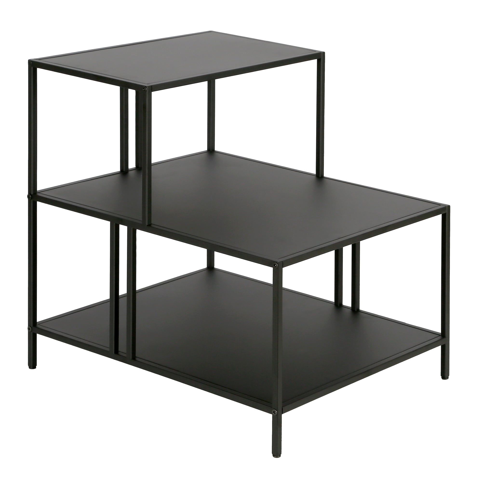 Cortland 24"x24" Blackened Bronze Metal Square Side Table