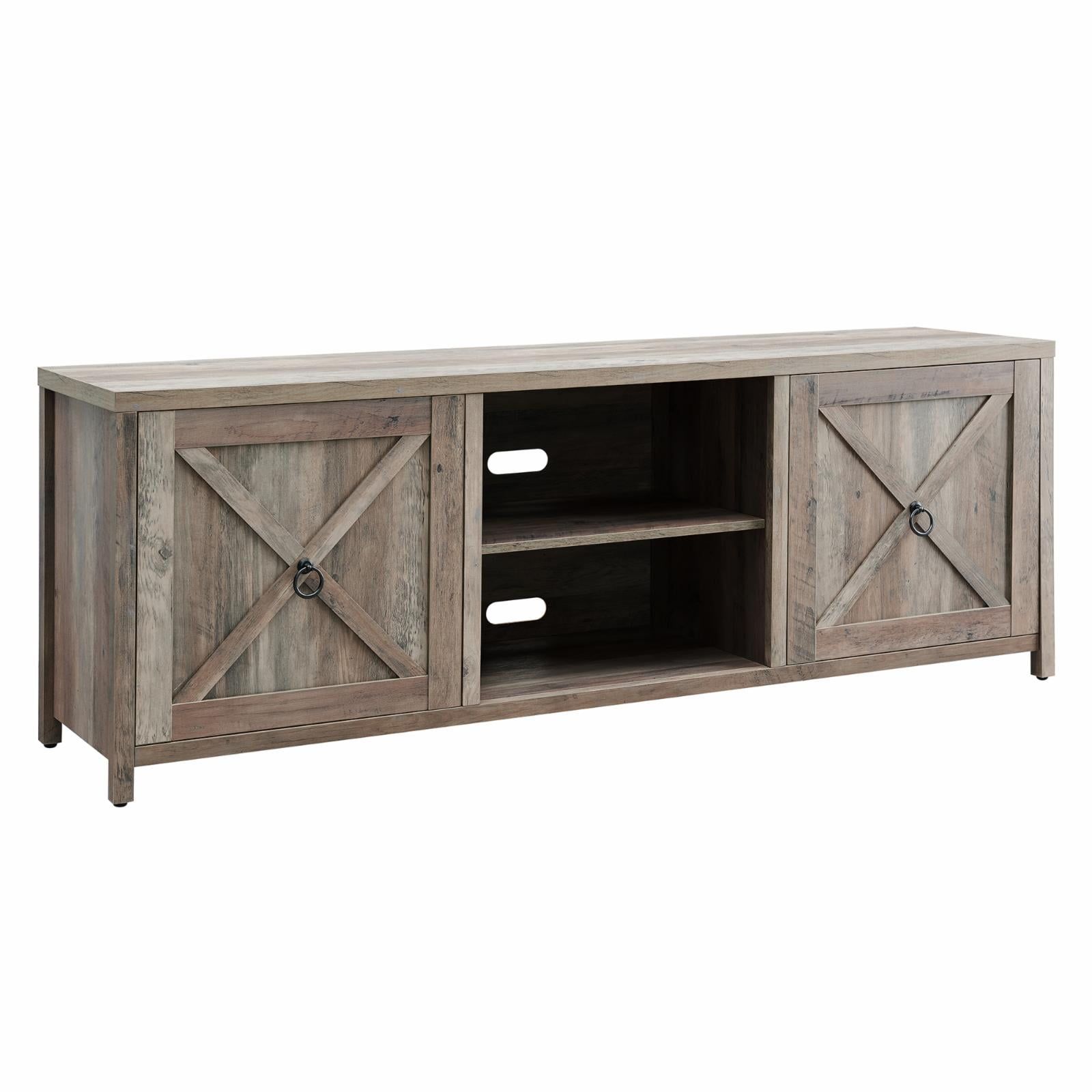 Granger Modern 68" Gray Oak TV Stand with Cabinet Storage