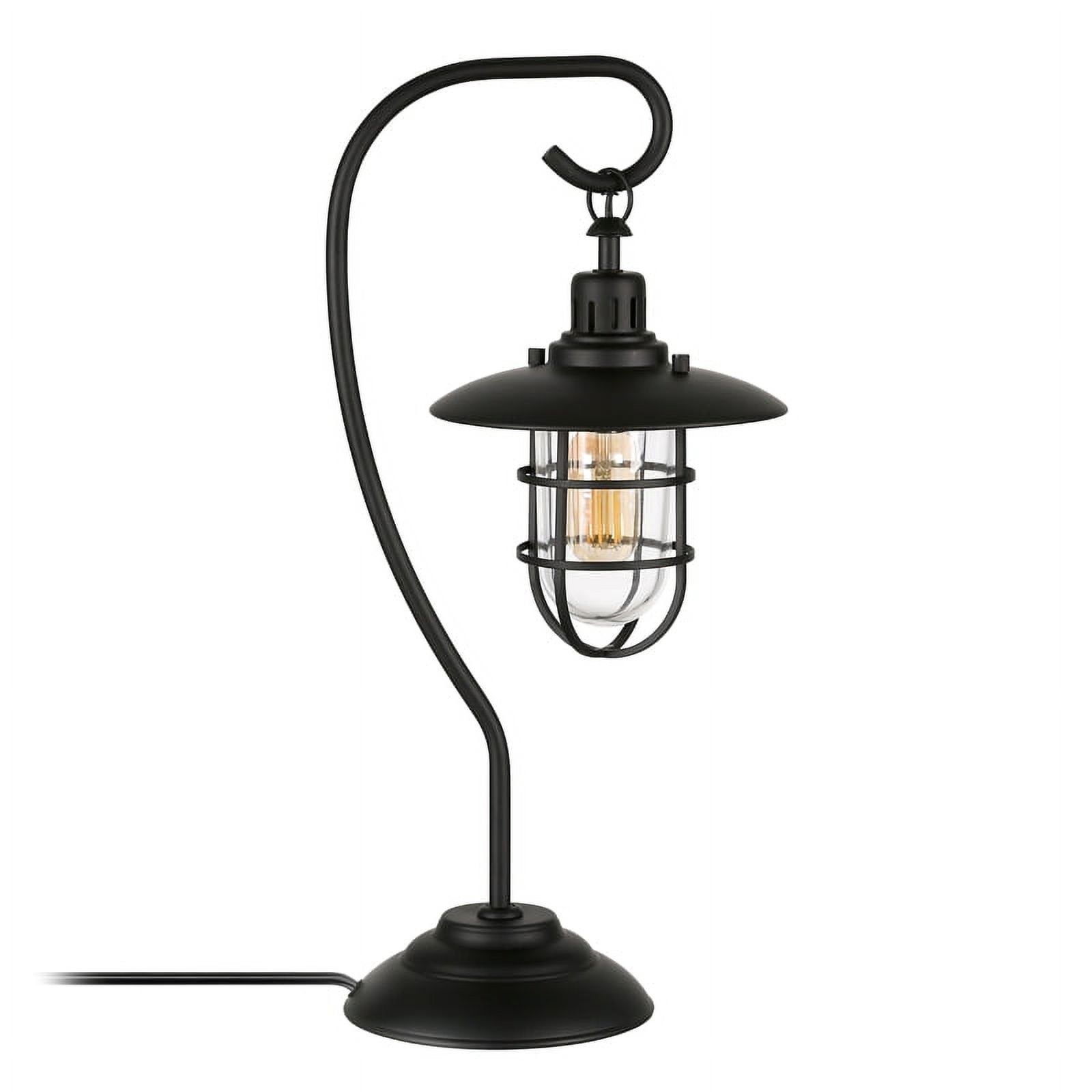 Bay 22" Blackened Bronze Nautical Lantern Table Lamp