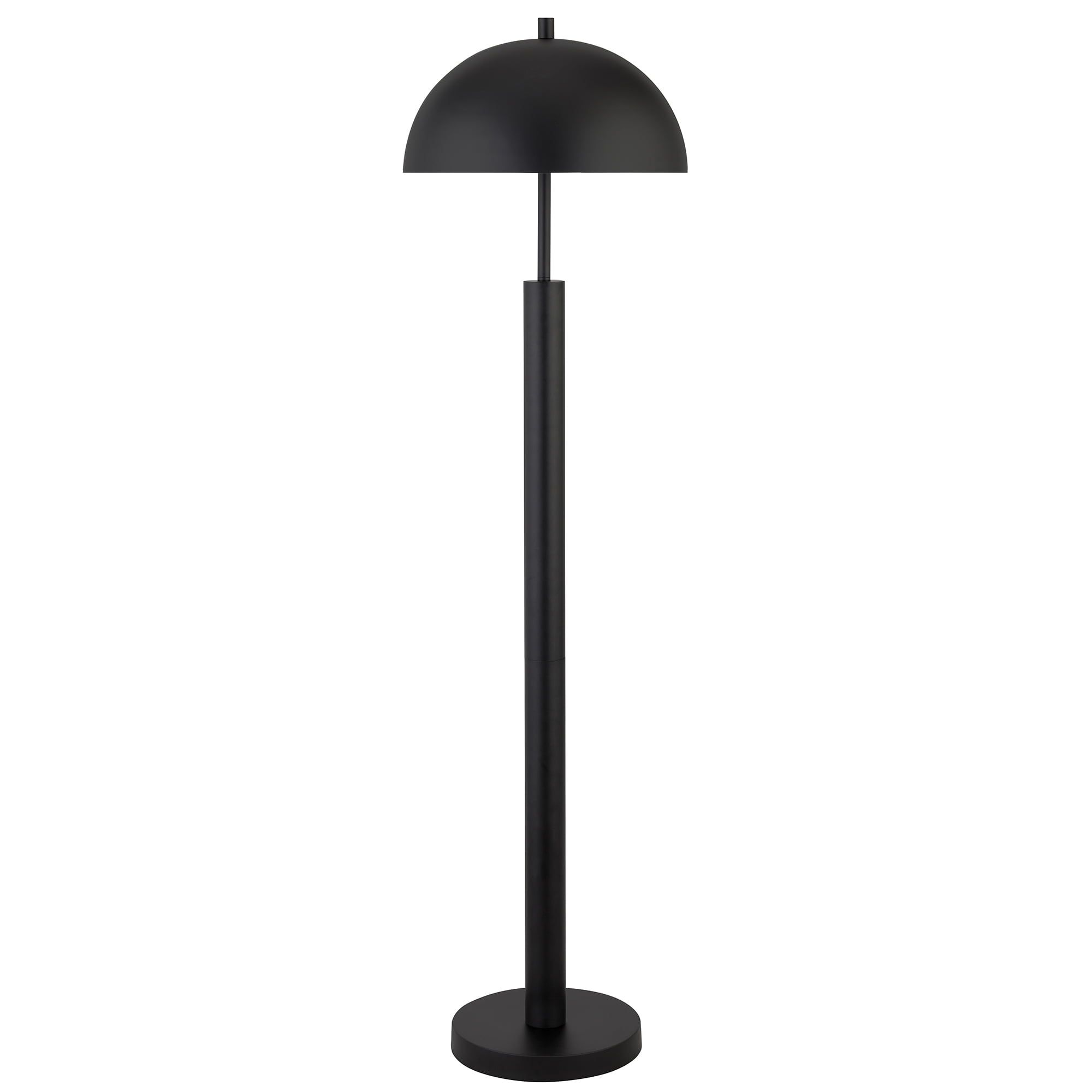 Evelyn Mid-Century Adjustable 58" Blackened Bronze Floor Lamp