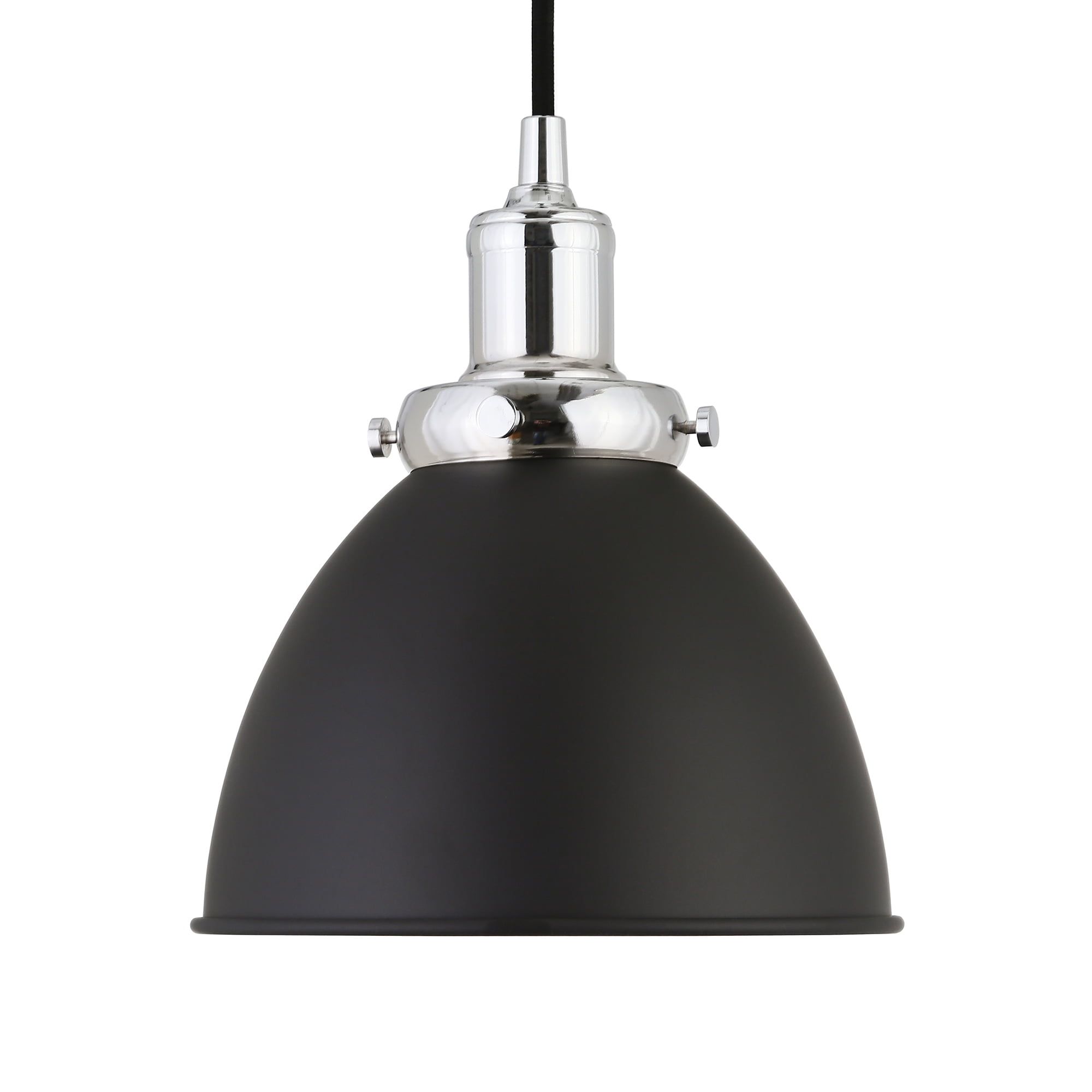 Madison 8" Polished Nickel Modern Metal Pendant Light