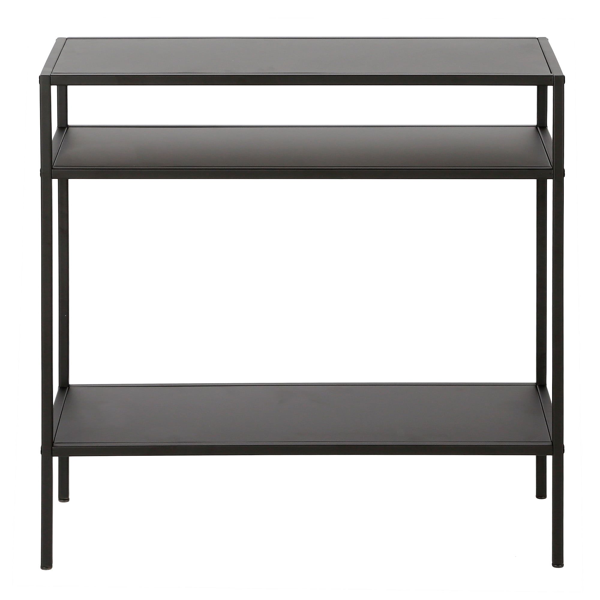 Ricardo 24" Blackened Bronze Rectangular Metal Accent Table