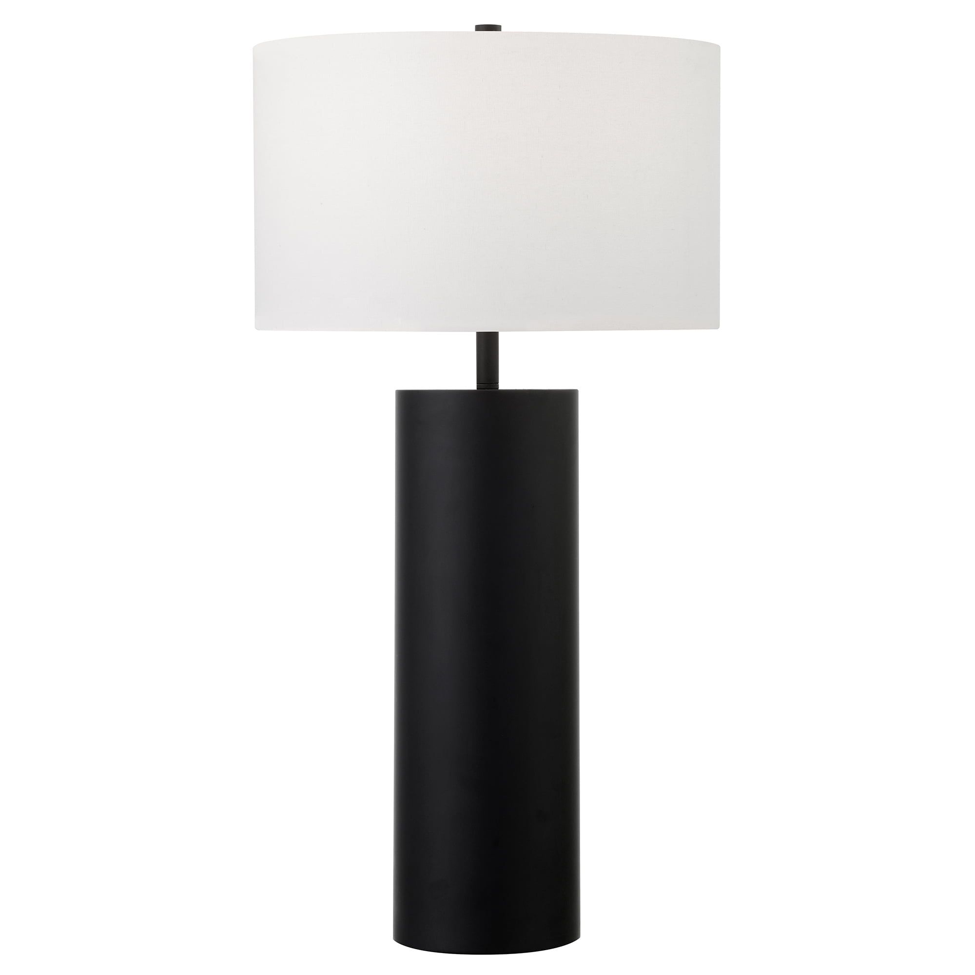 York 29.5" Blackened Bronze Table Lamp with Fabric Shade