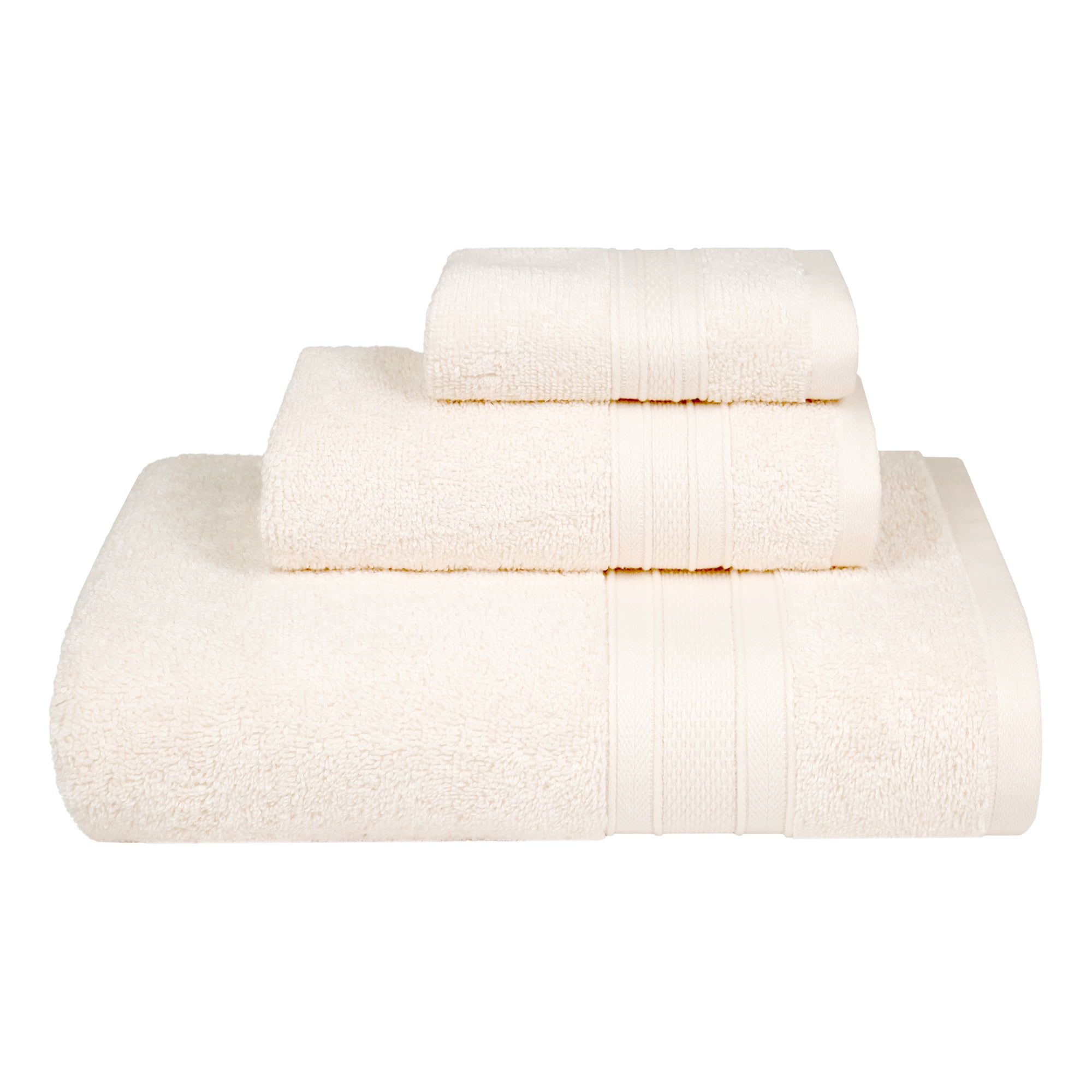 Linen Off-White Cotton 3-Piece Towel Set