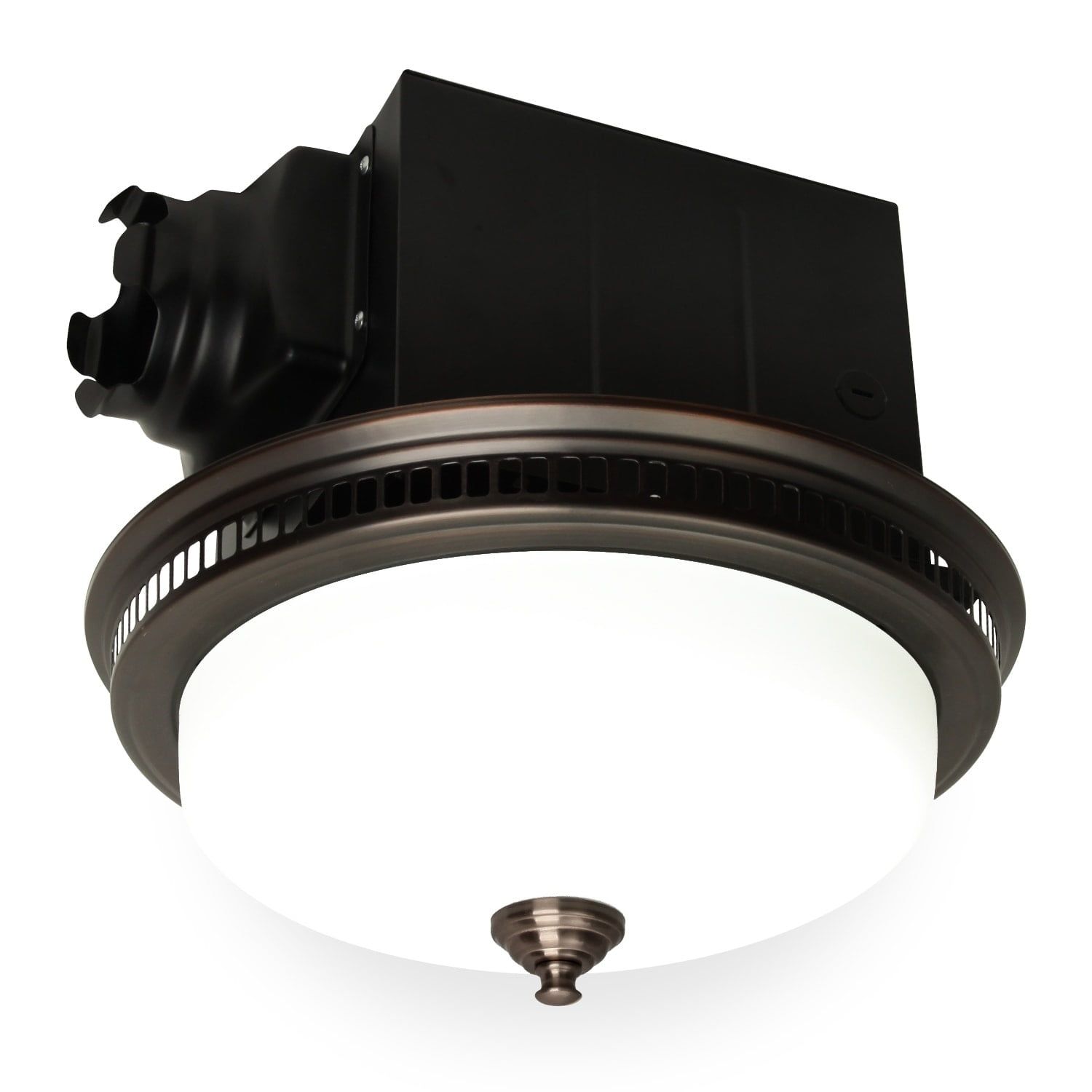 Oil Rubbed Bronze Ultra Quiet Bathroom Exhaust Fan with Light and Nightlight