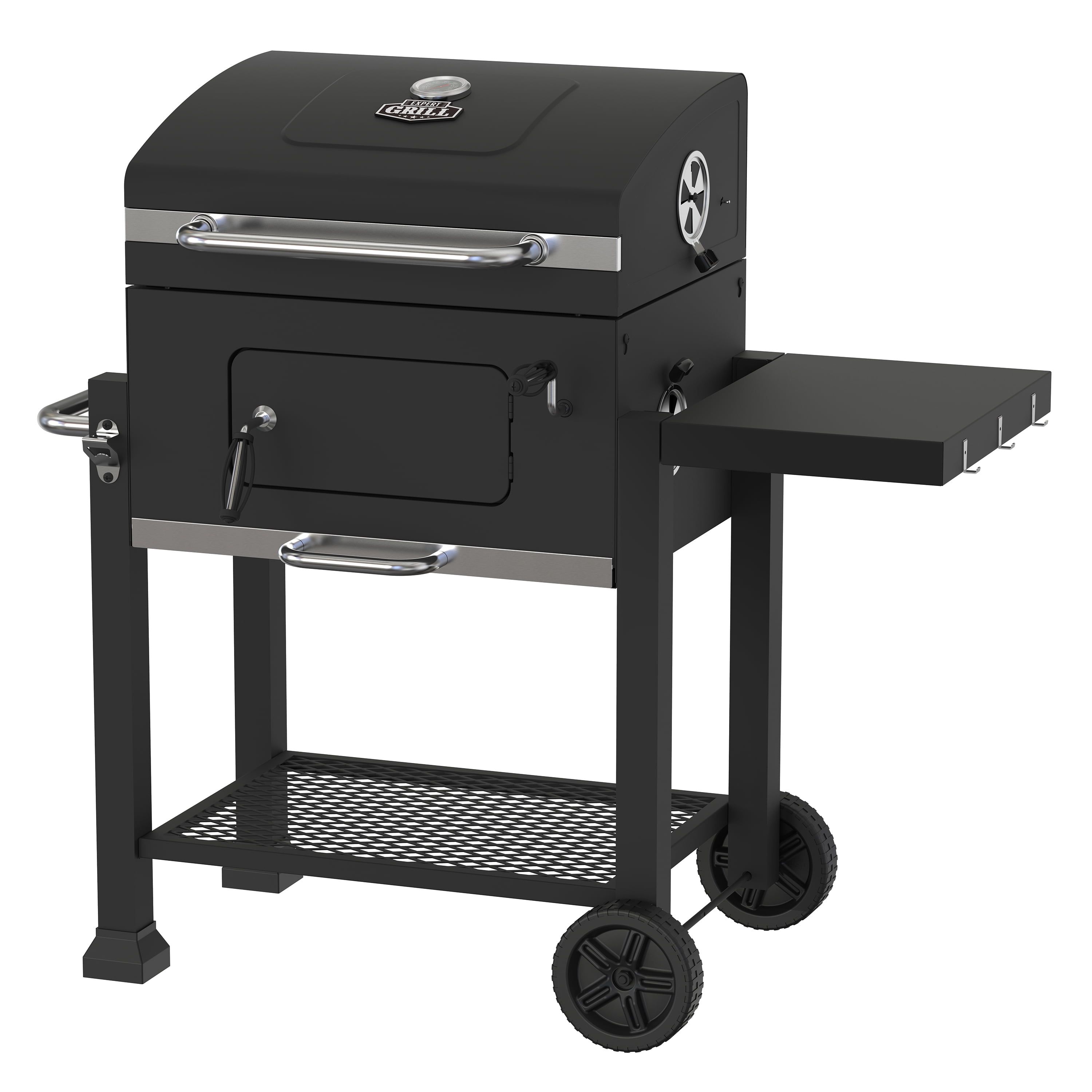 Heavy Duty 24-Inch Black Charcoal Hibachi Grill