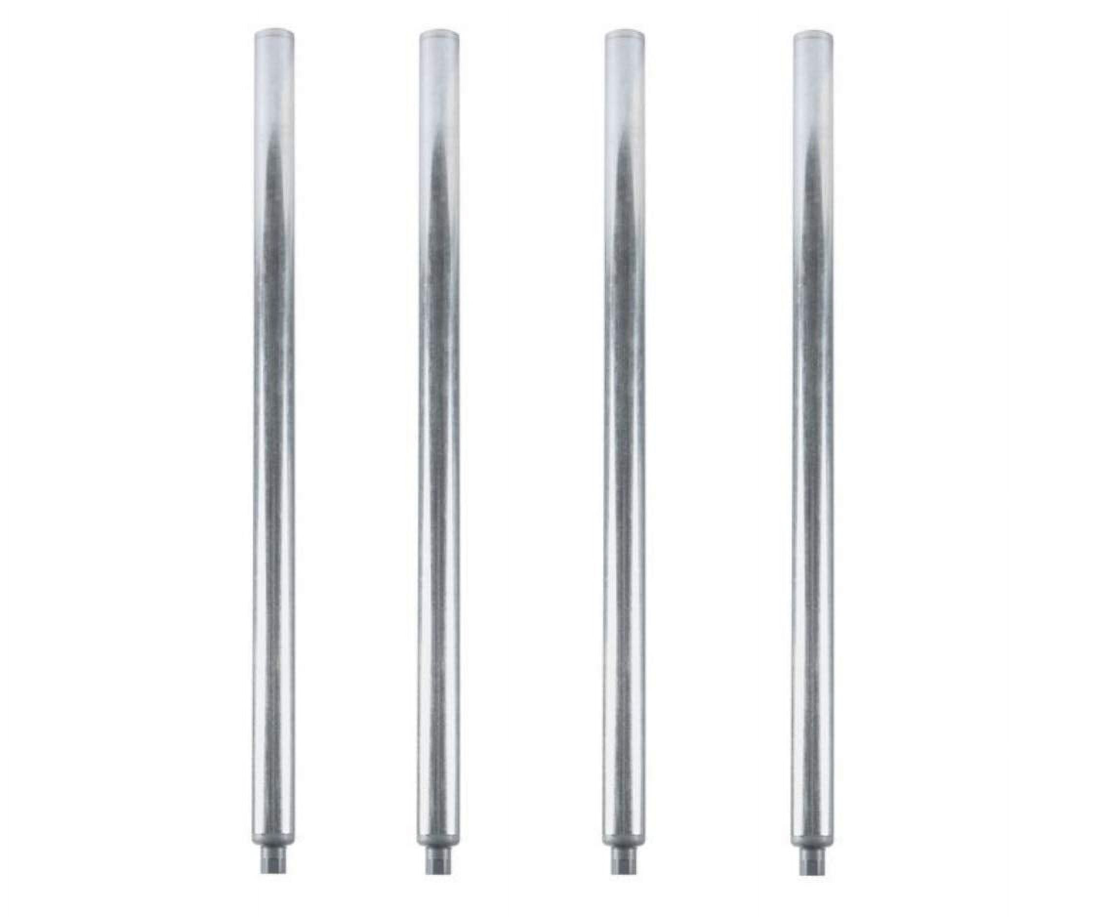 35" Galvanized Steel Adjustable Work Table Legs, Set of 4