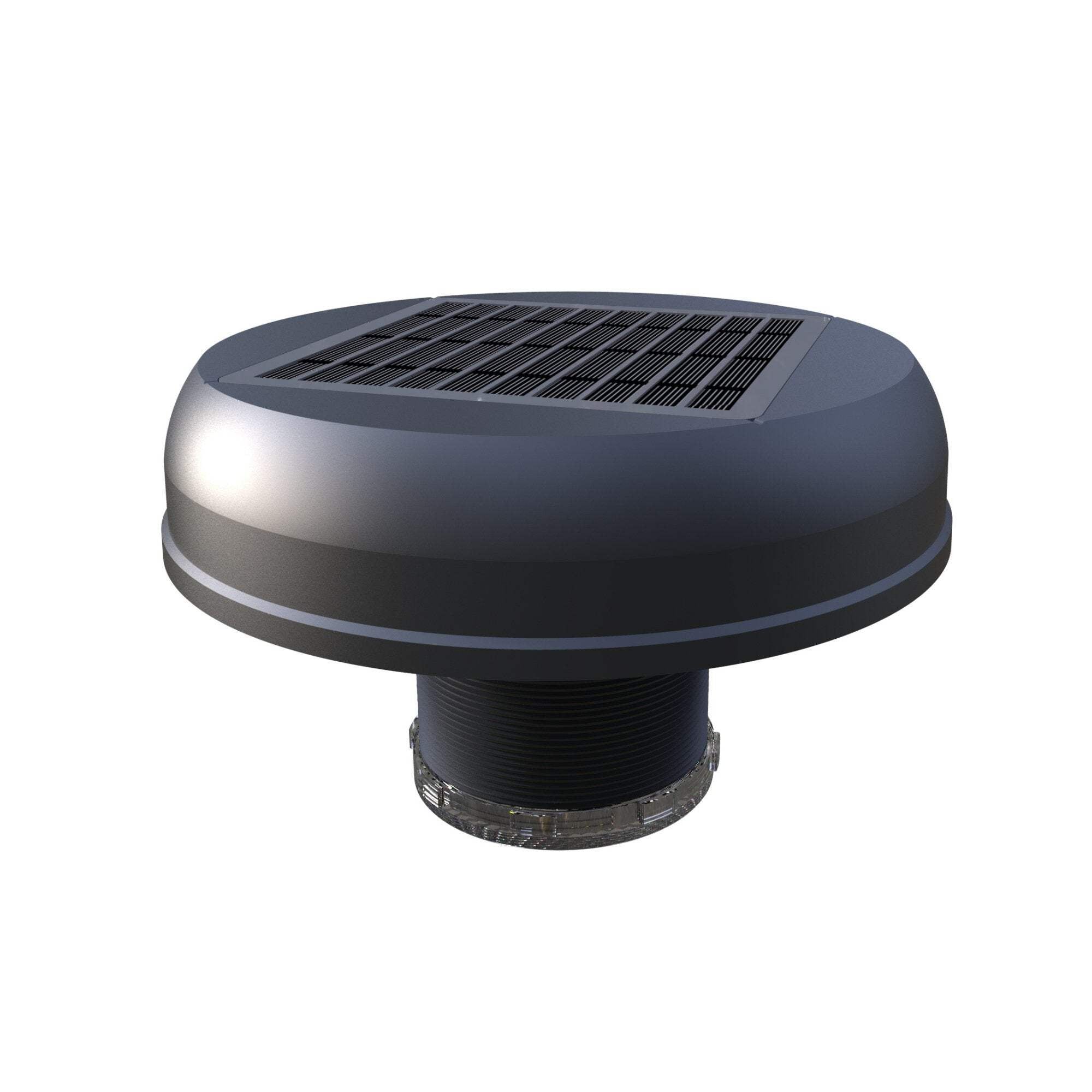 Black Solar Roof Mounted Motion Sensor Light