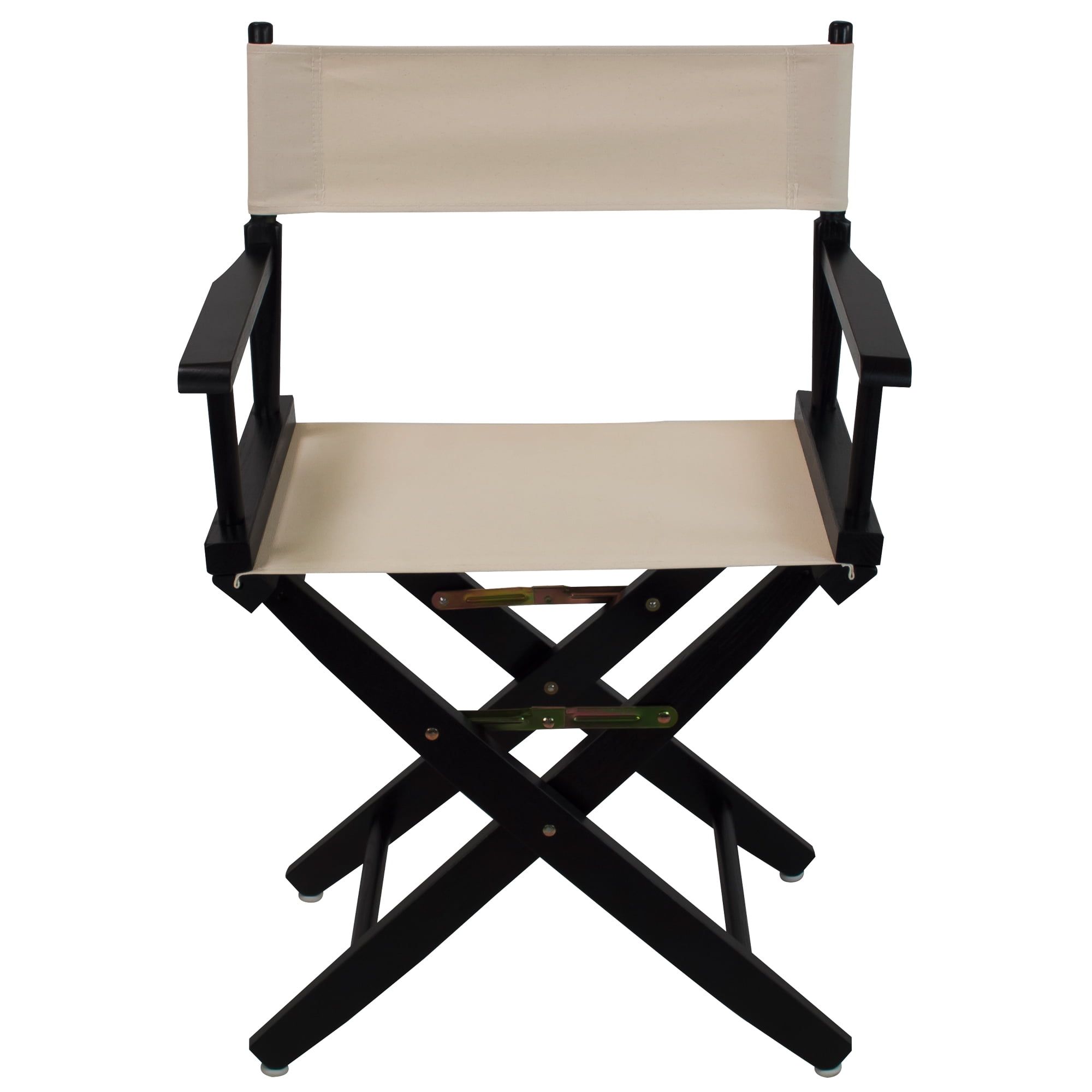 Premium Oak and Canvas 18" Wide Black Director's Chair