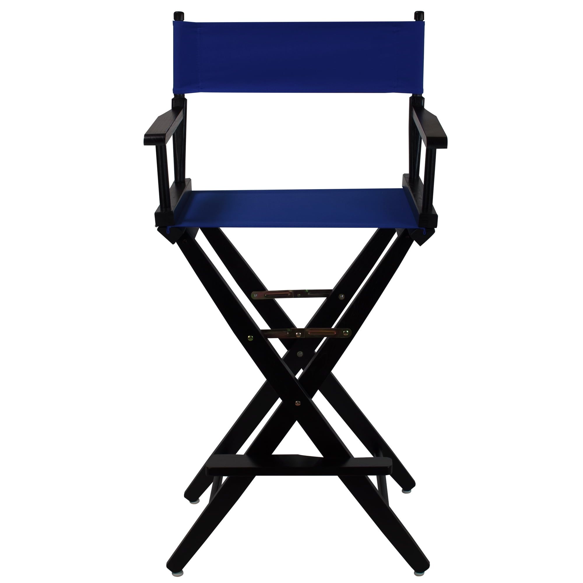 Royal Blue and Black 45.5'' Tall Wood Director's Chair