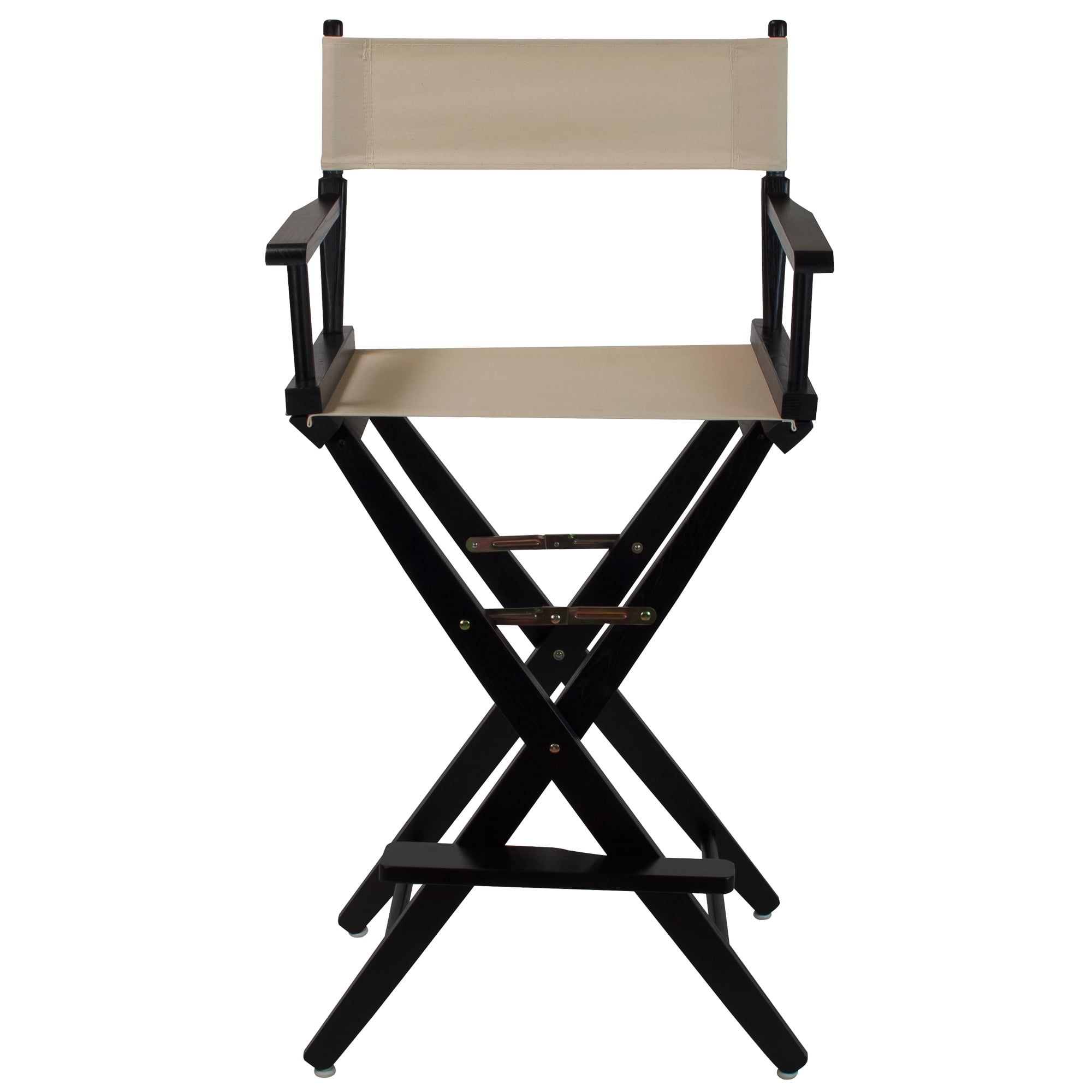 Extra-Wide Solid American Hardwood Director's Chair with Natural Canvas