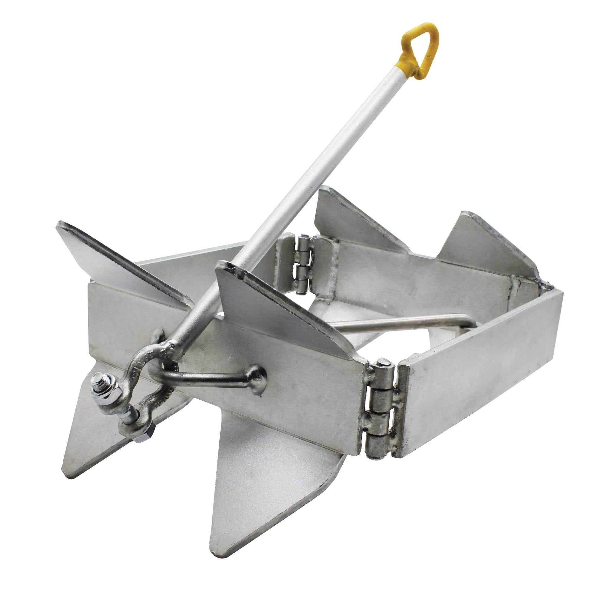 19 lb Zinc-Plated Alloy Steel Cube Boat Anchor