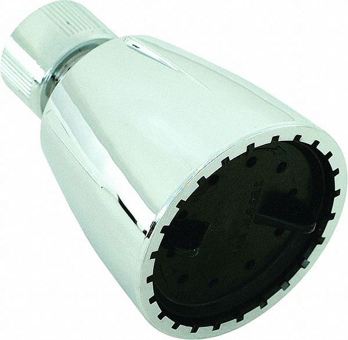 Chrome Wall Mounted Cylinder Shower Head with 2.5 GPM Flow Rate