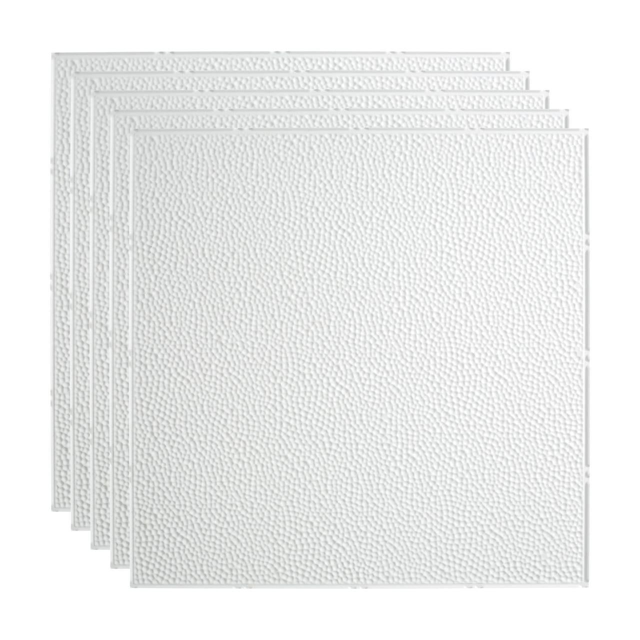 Gloss White 24" x 24" Vinyl Ceiling Tiles