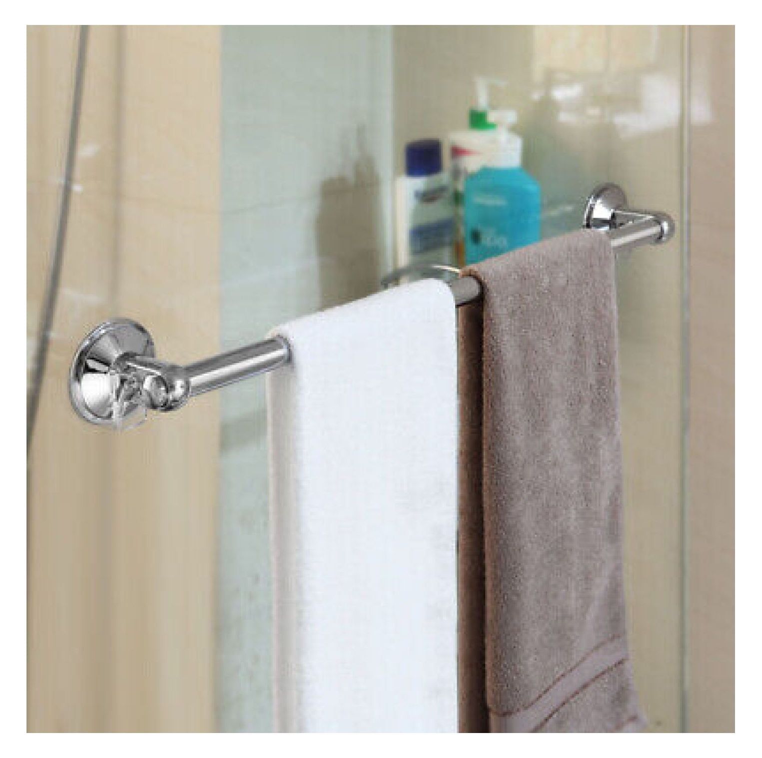 18 Inch Chrome Stainless Steel Wall Mounted Towel Bar