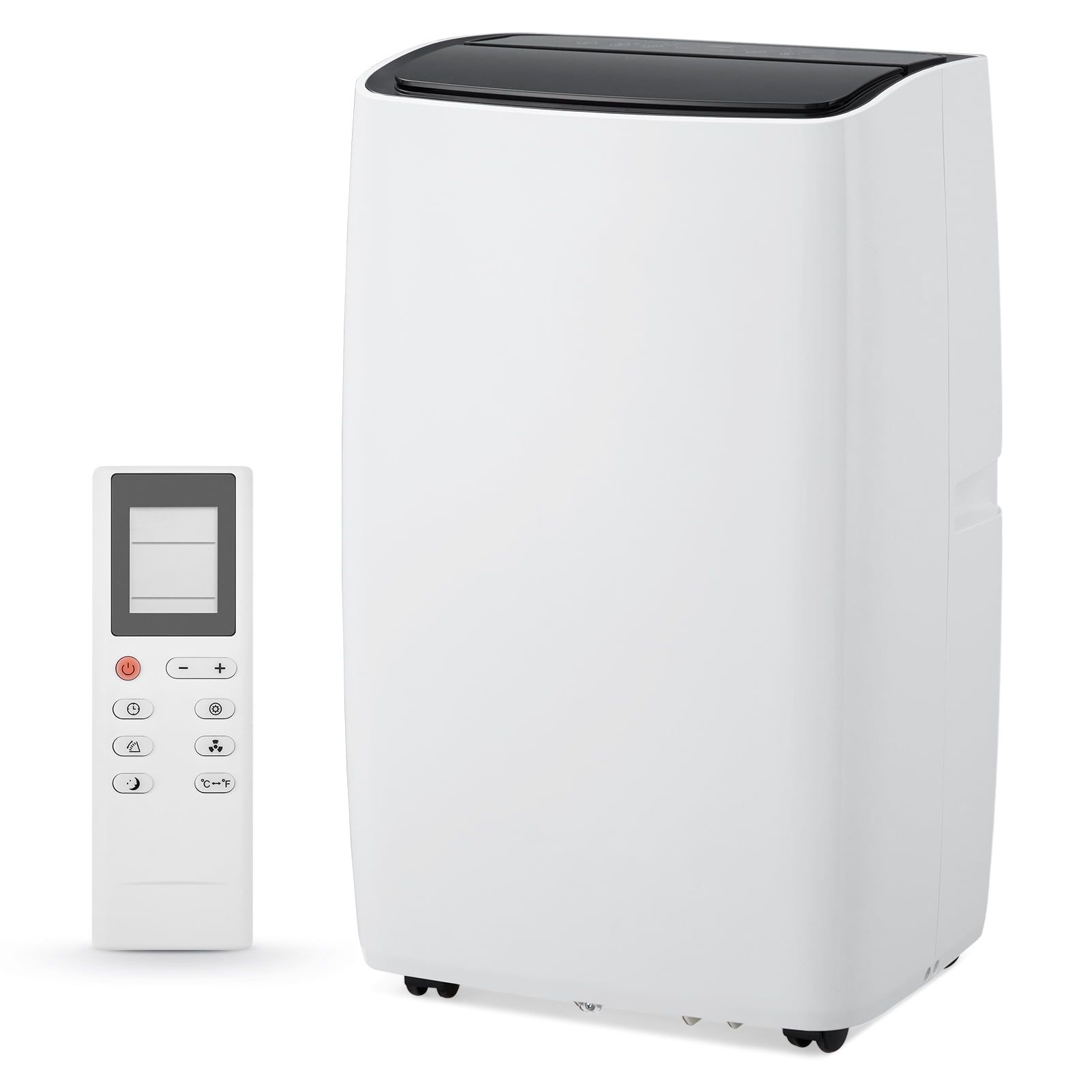 White Portable Air Conditioner with Remote and Sleep Mode