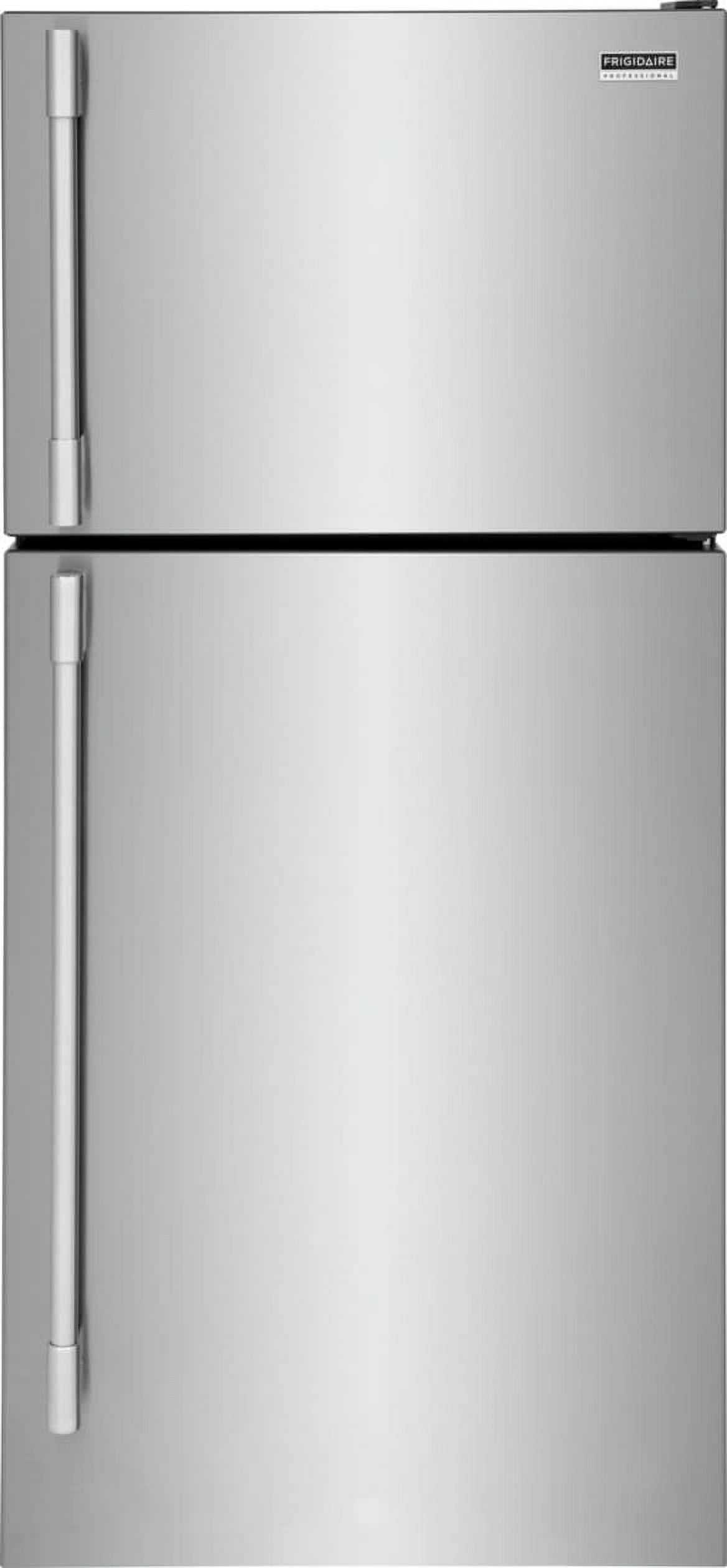 Stainless Steel 20 Cu. Ft. Top Freezer Refrigerator with Ice Maker