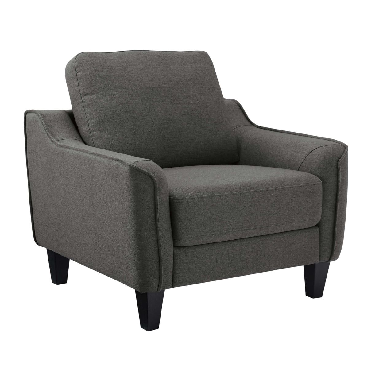 Jarreau Contemporary Gray Metal Lounge Chair