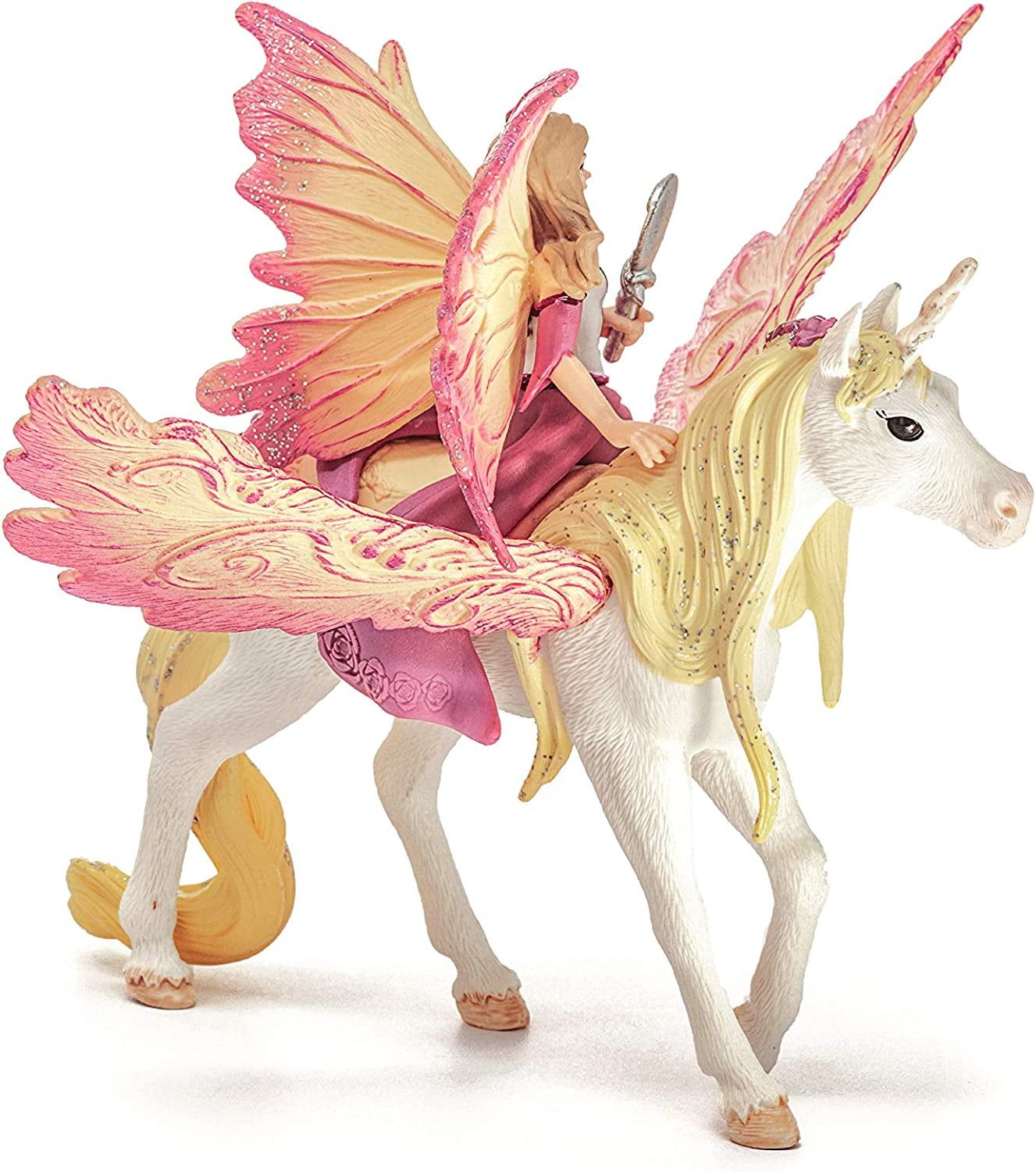 Fairy Feya with Glitter Pegasus Unicorn Toy Set