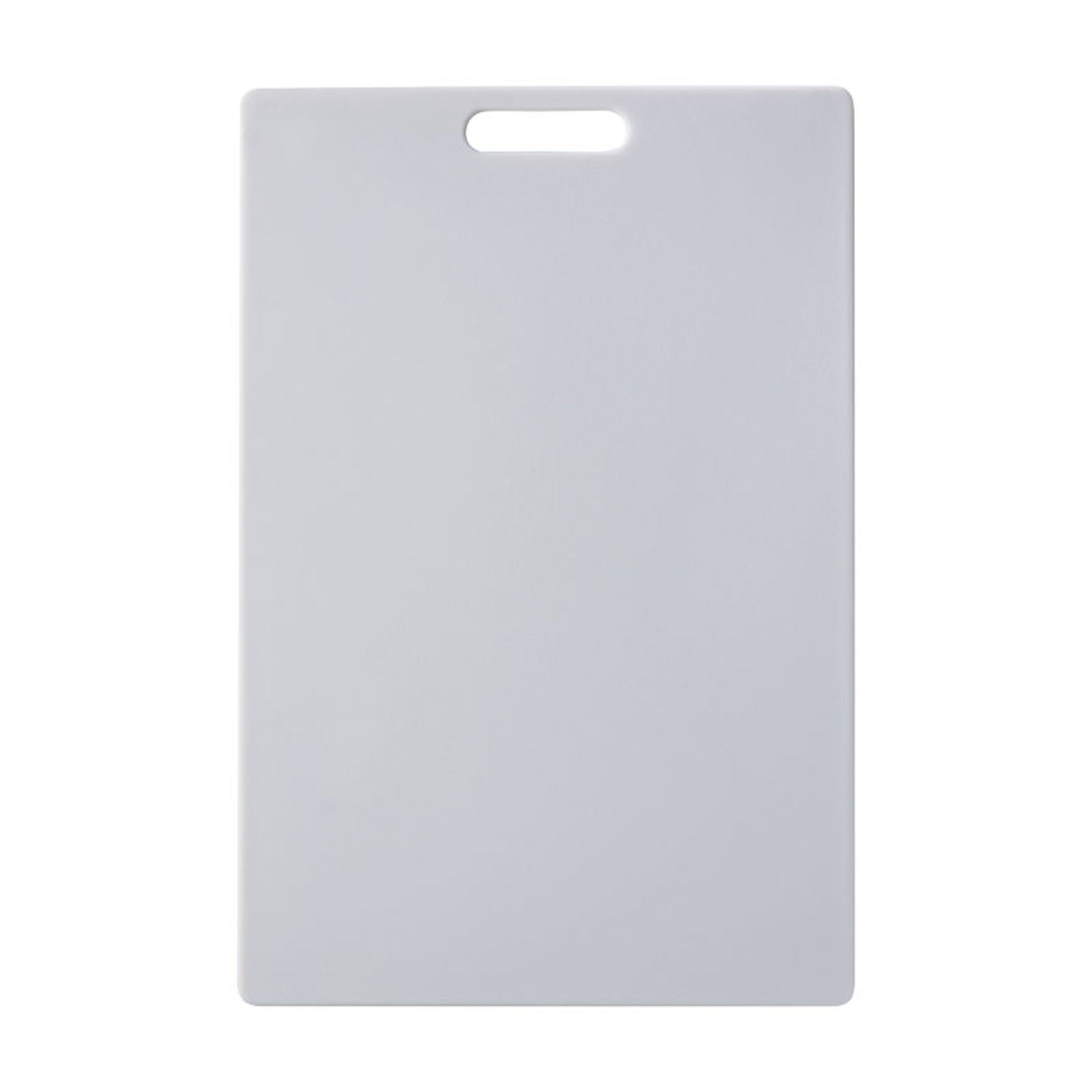 White 12" x 18" BPA-Free Polypropylene Cutting Board