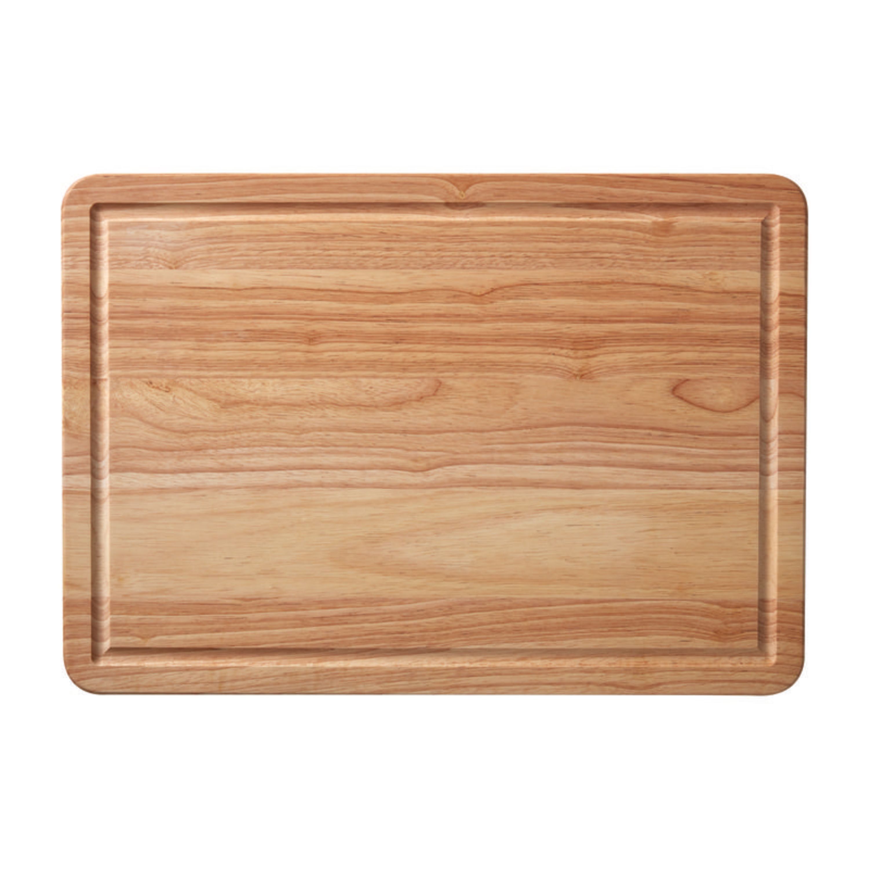 Extra-Large Natural Wood Cutting Board with Juice Trench