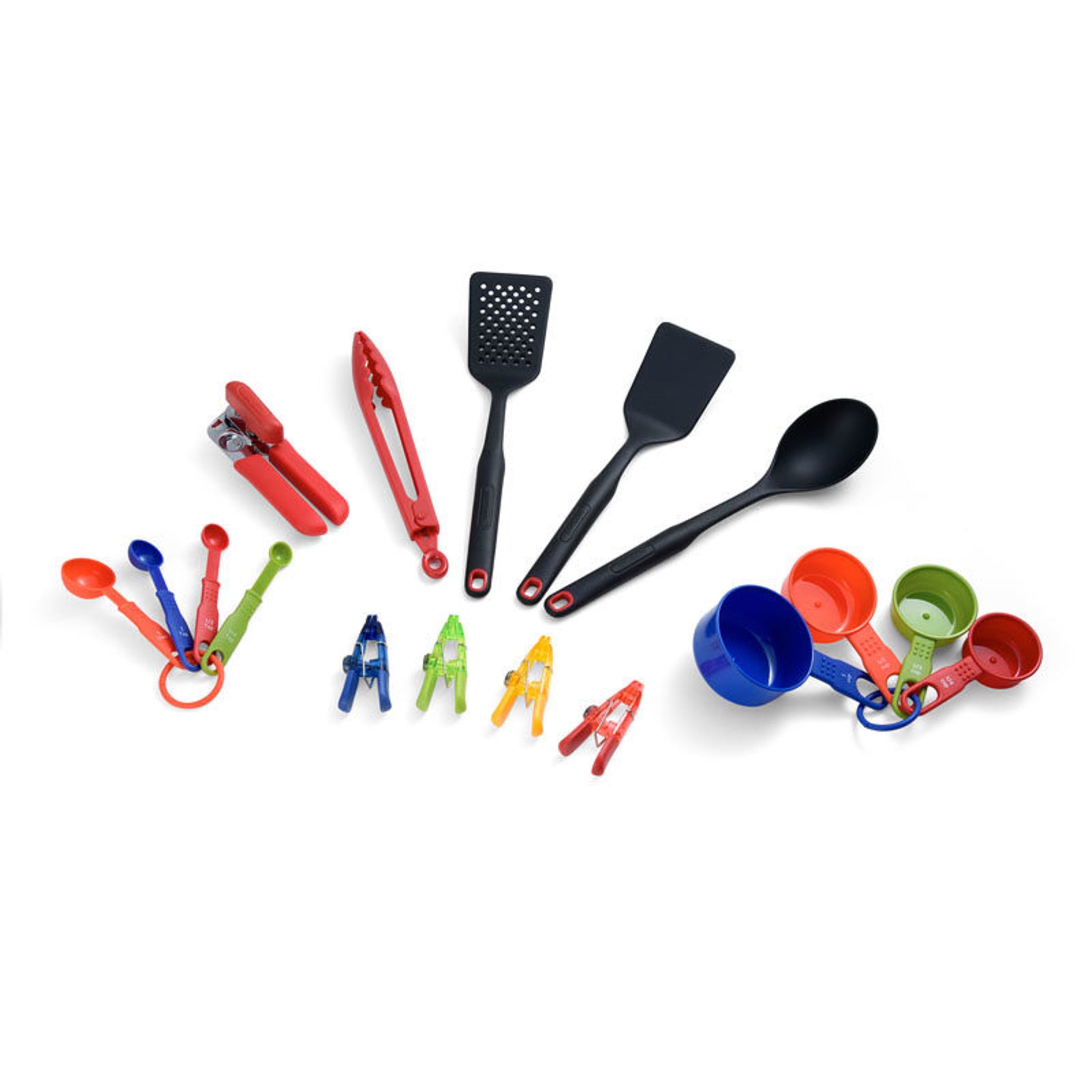 Rainbow 17-Piece Nylon and Plastic Kitchen Tool Set