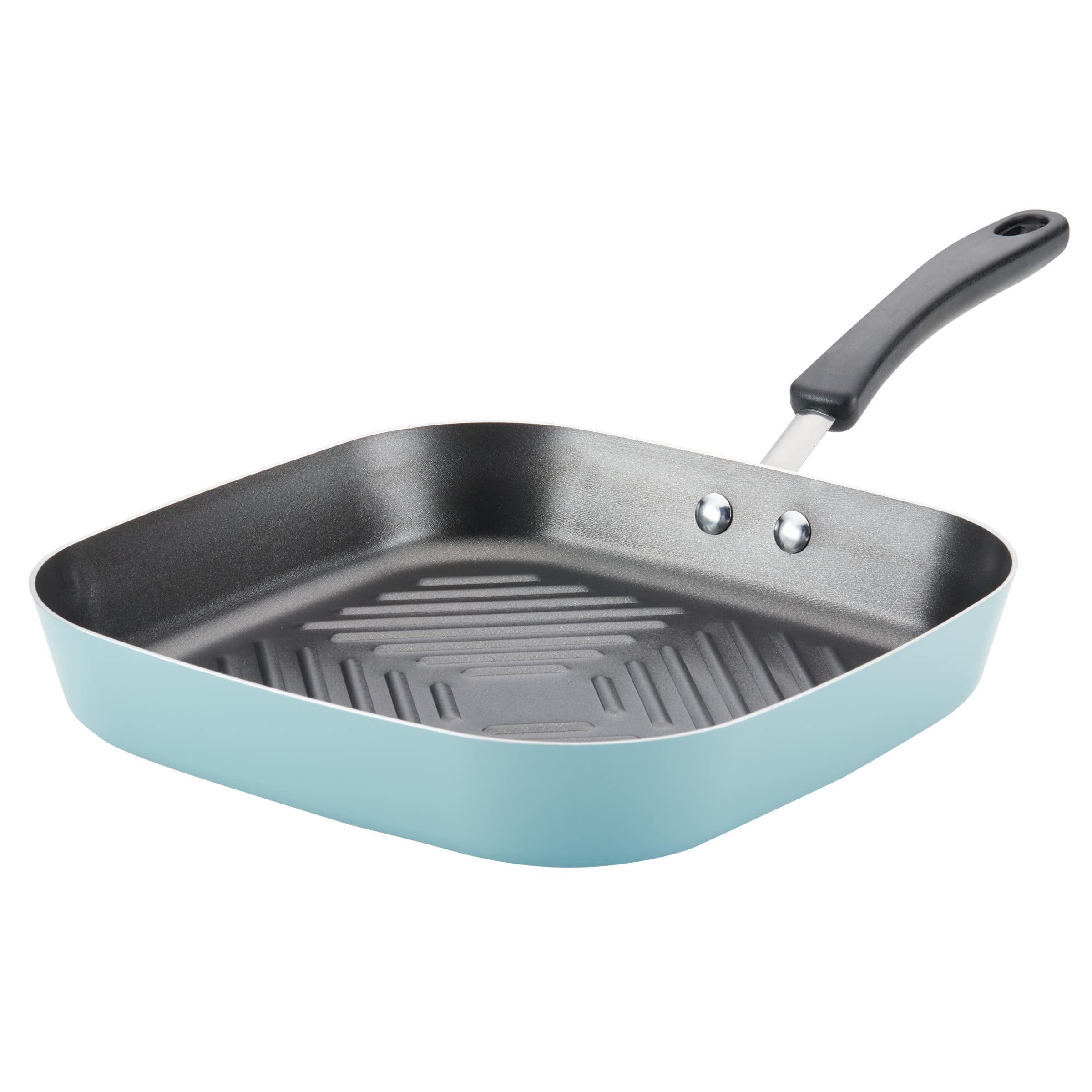 Aqua Aluminum Nonstick Square Deep Grill Pan, 11-Inch