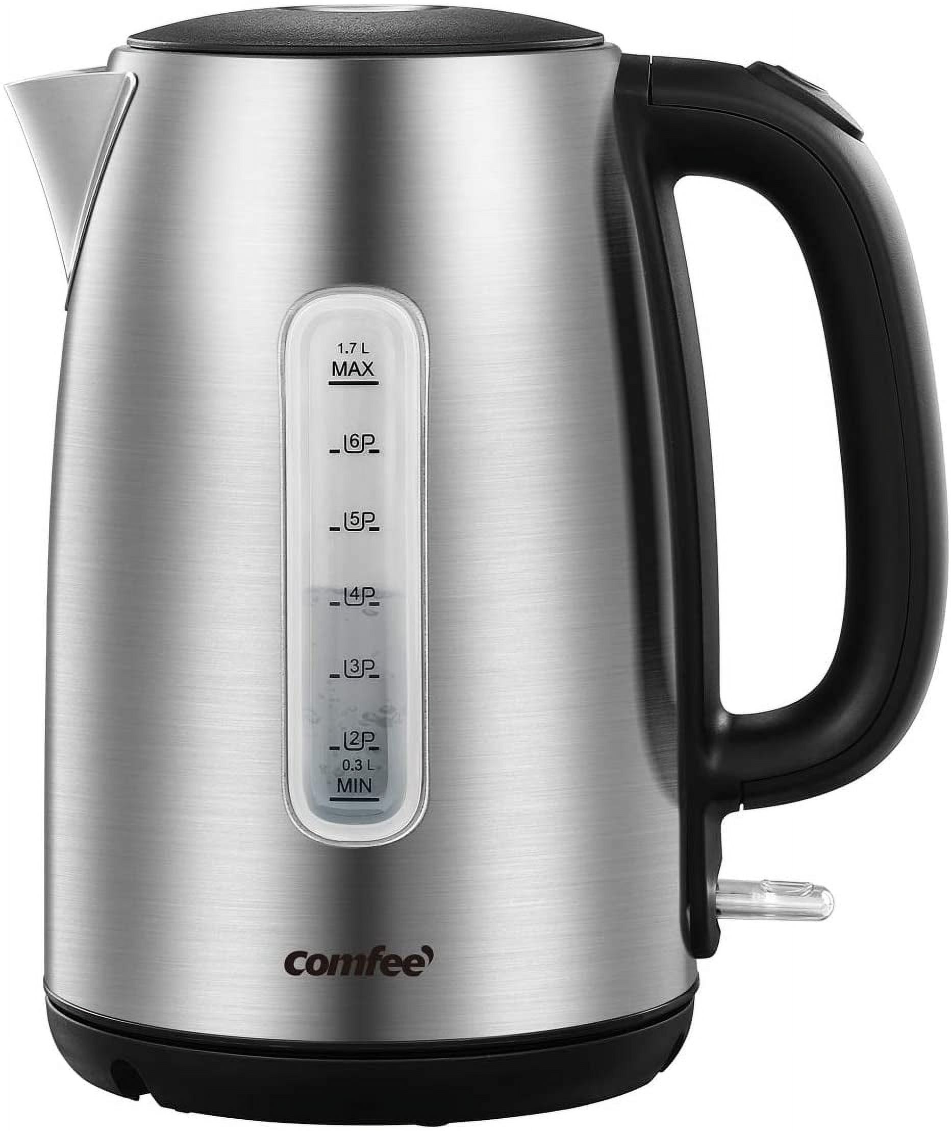 Stainless Steel 1.7L Electric Kettle with Temperature Control