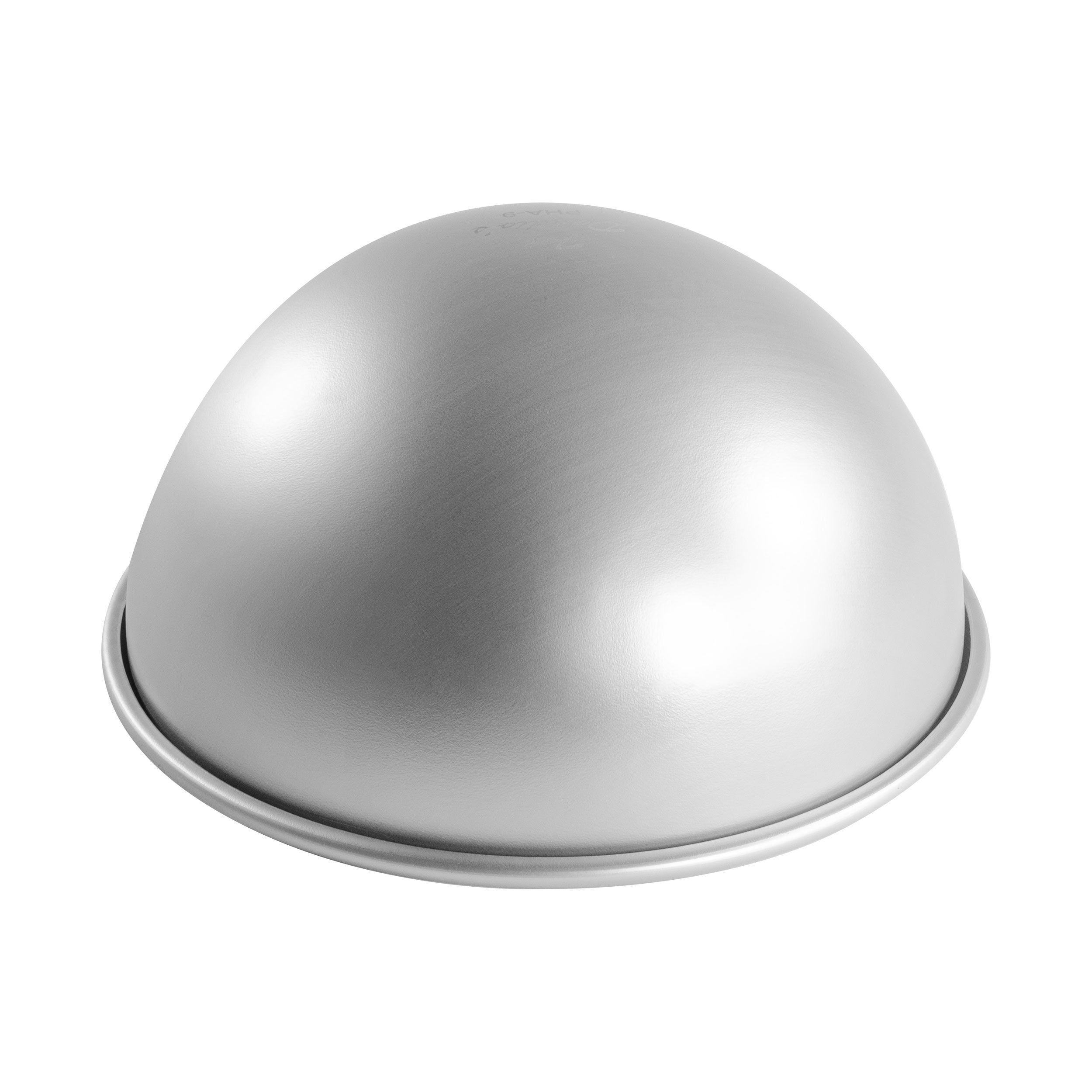 9" Round Silver Anodized Aluminum Hemisphere Cake Pan