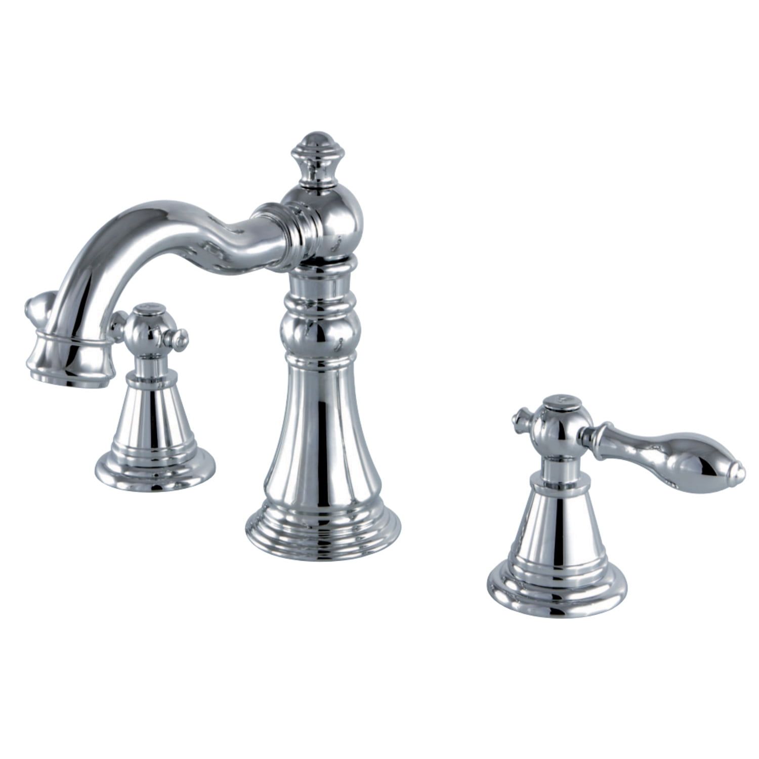 English Classic 6" Polished Chrome Widespread Bathroom Faucet