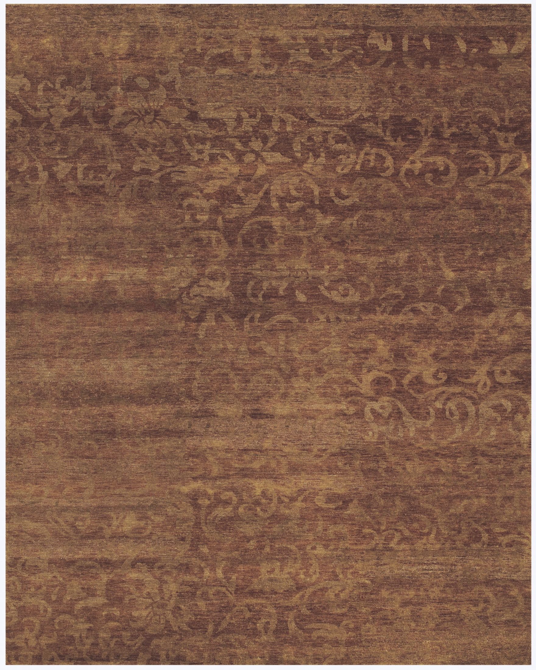 Amzad Rust Hand-knotted Wool 4' x 6' Area Rug