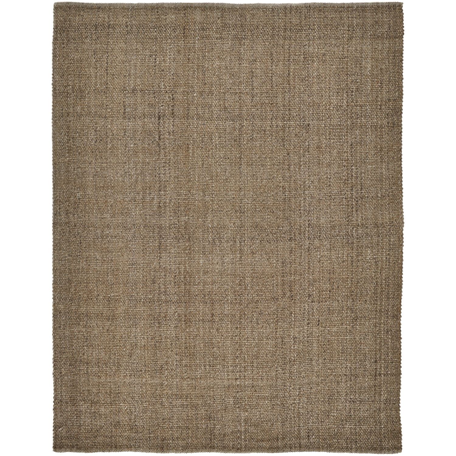 Brown Chenille Flat Woven Handmade 10' x 14' Area Rug