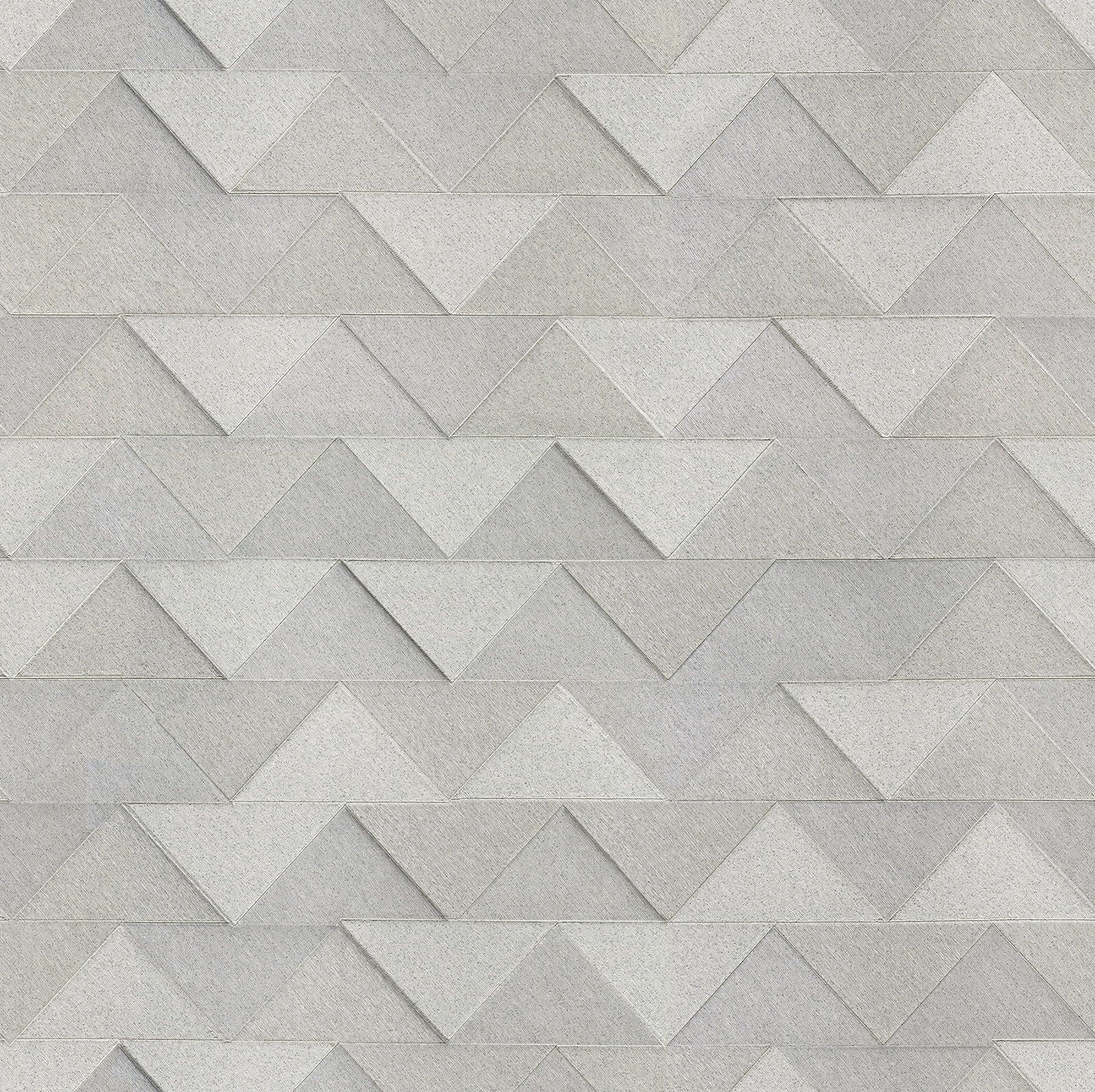 Matrix Grey Geometric 3D Vinyl Wallpaper Roll