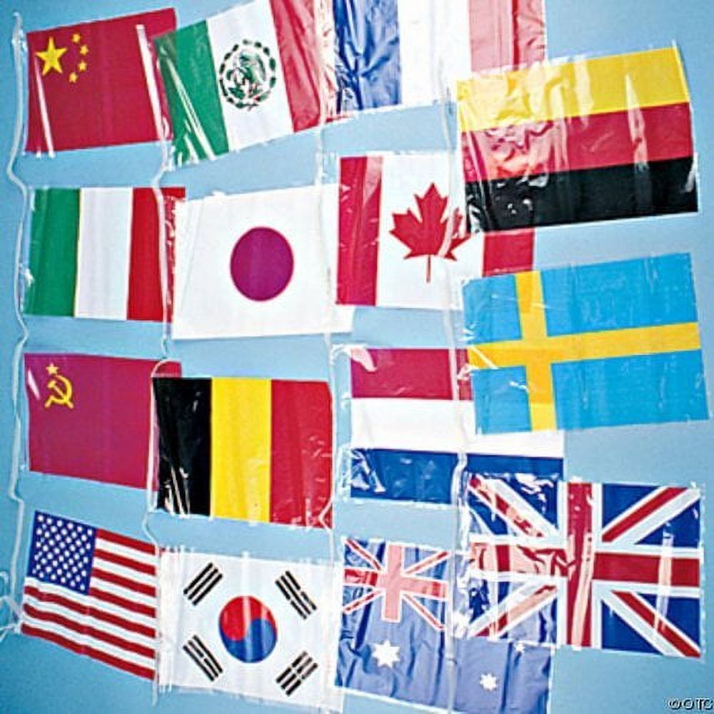 Flags of All Nations Vinyl Pennant Banner