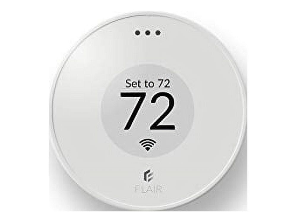 Pearl White Digital Wireless Thermostat with Remote Programming