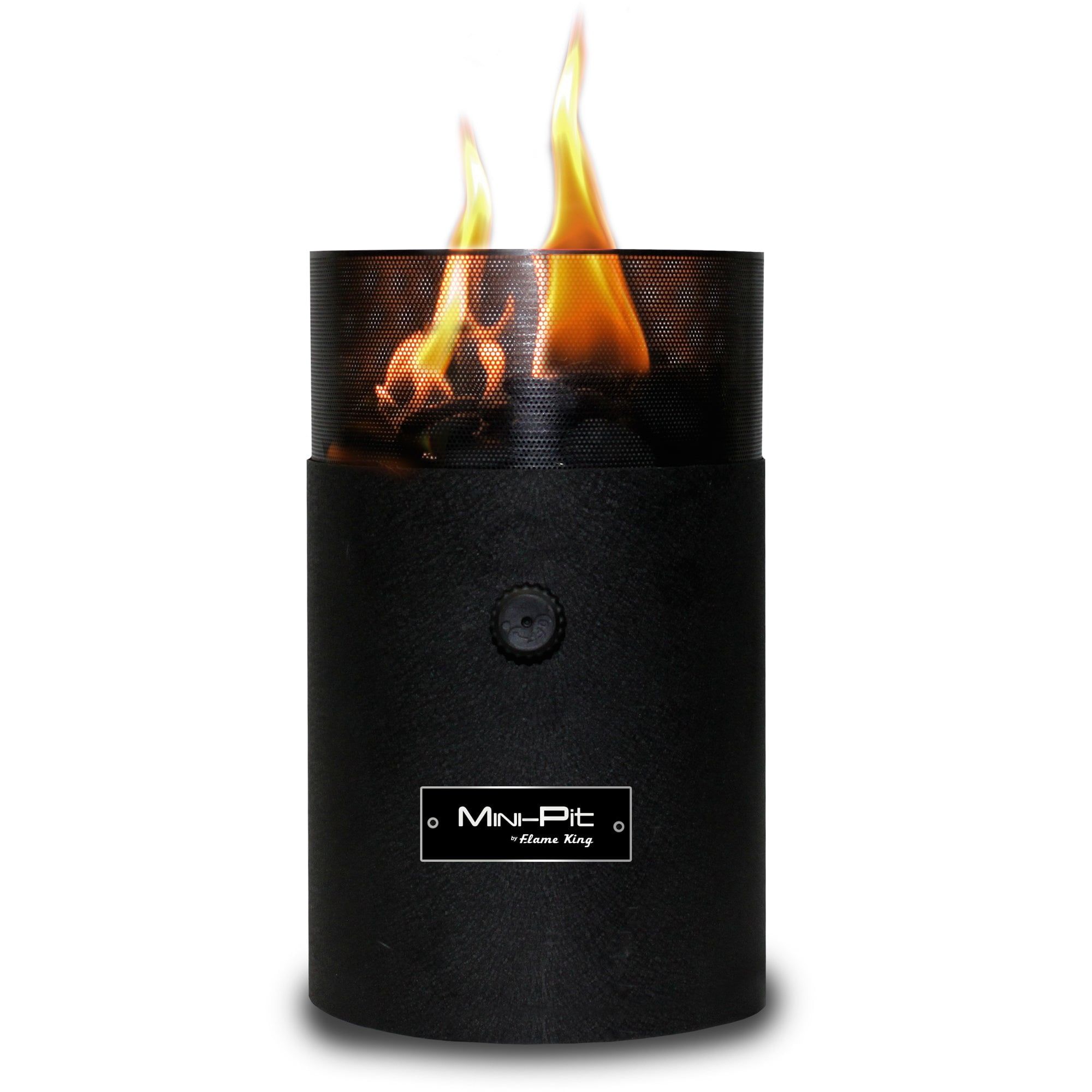 Flame King Black Mini Tabletop Propane Fire Pit