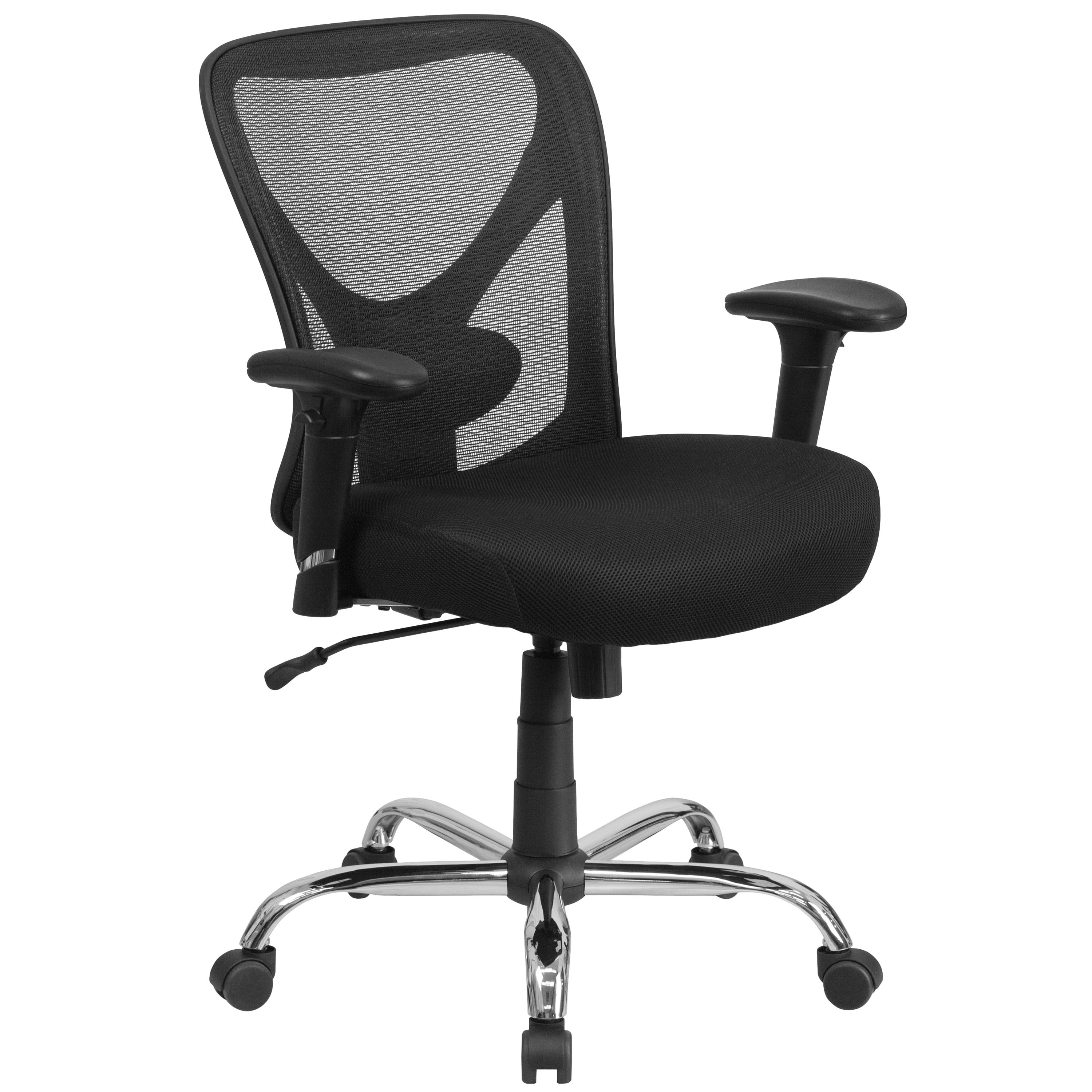 Black Mesh Executive Swivel Office Chair with Adjustable Arms