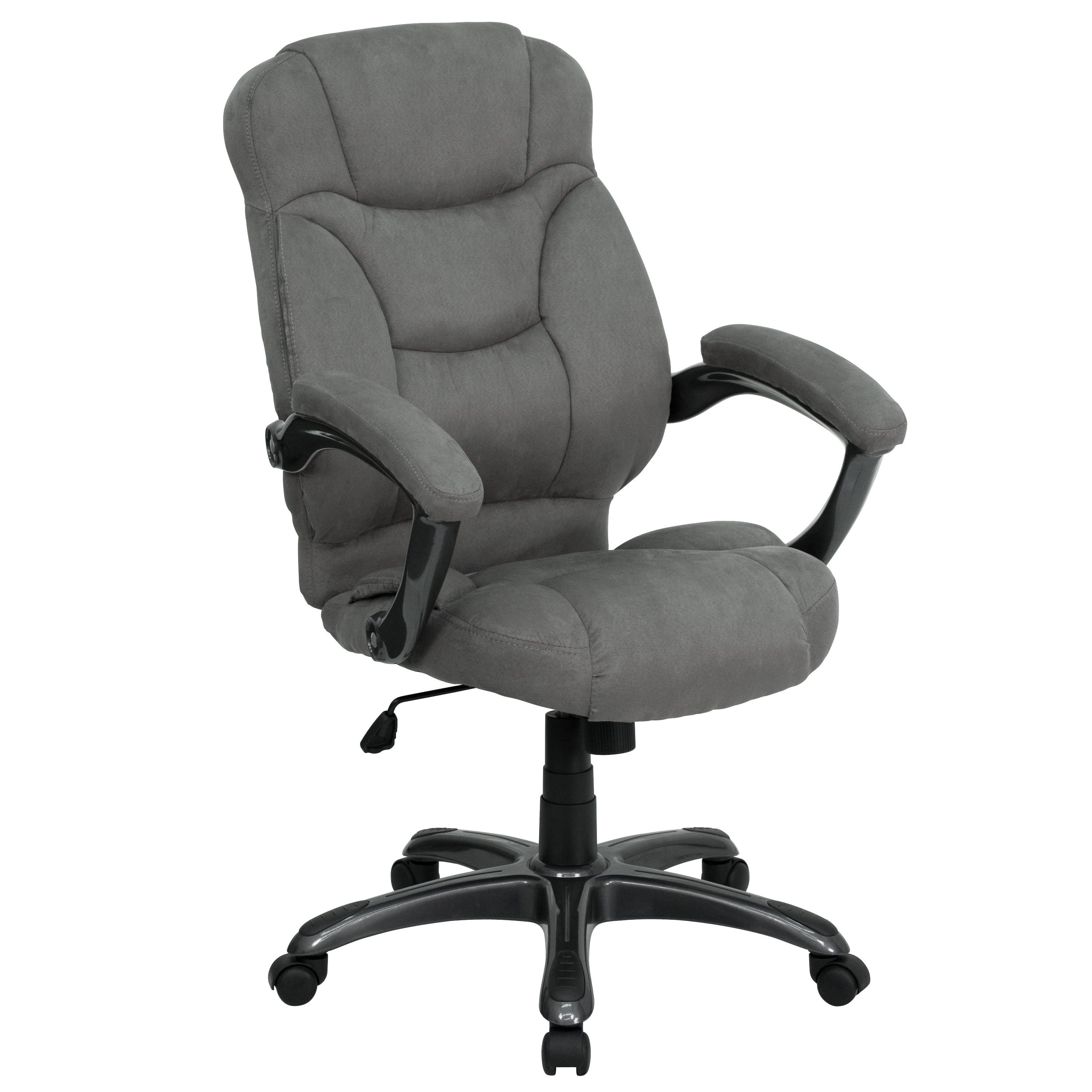 Gray Microfiber High Back Ergonomic Executive Swivel Chair