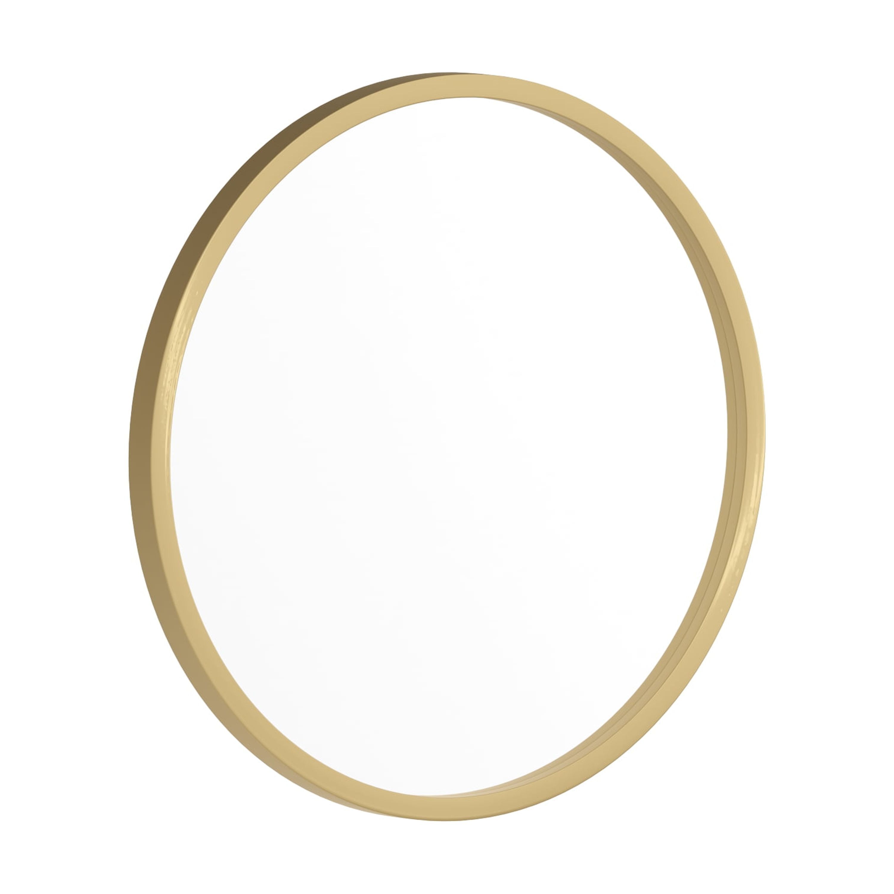 Julianne 16" Gold Round Wall Mounted Modern Mirror