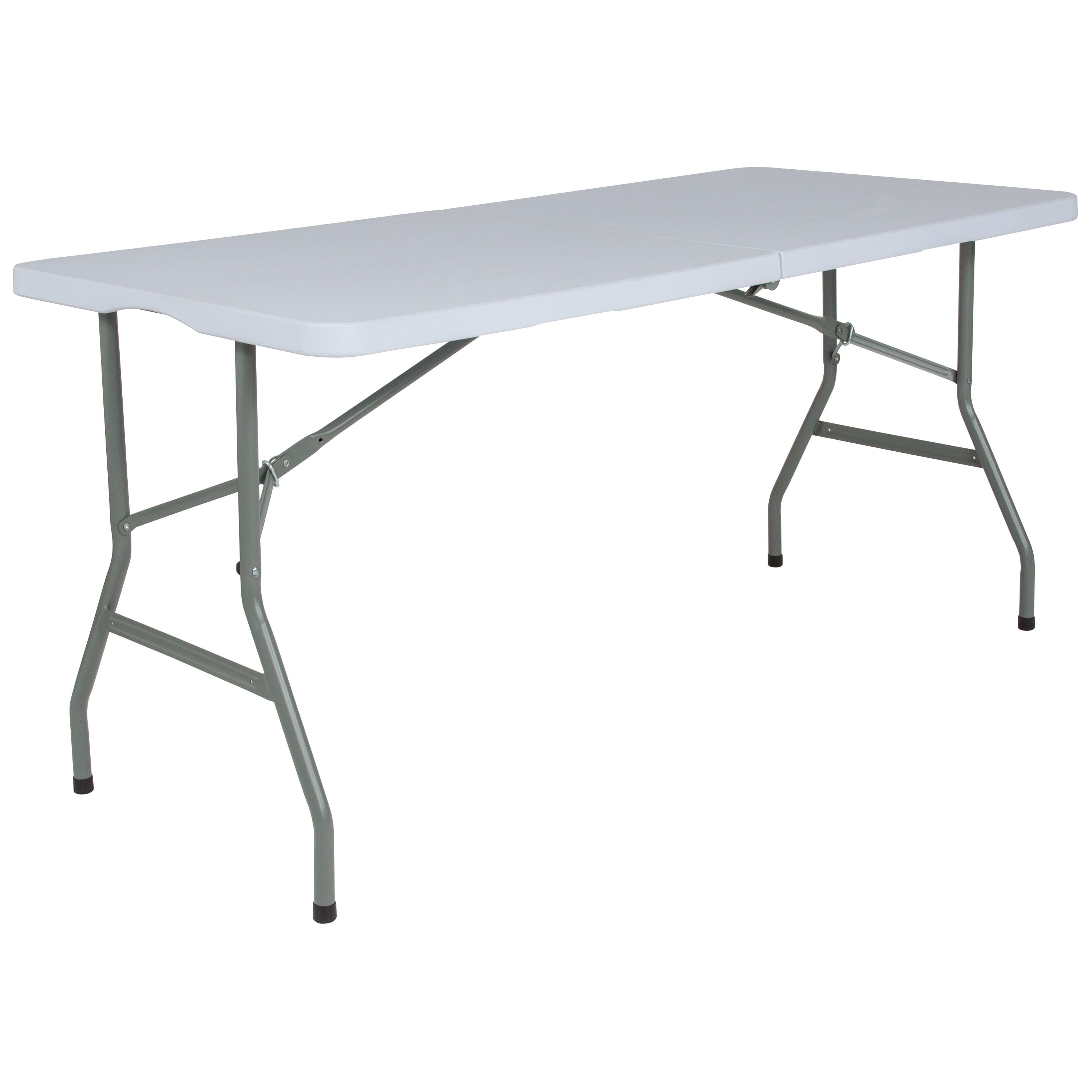 Granite White 32" Portable Folding Patio Table