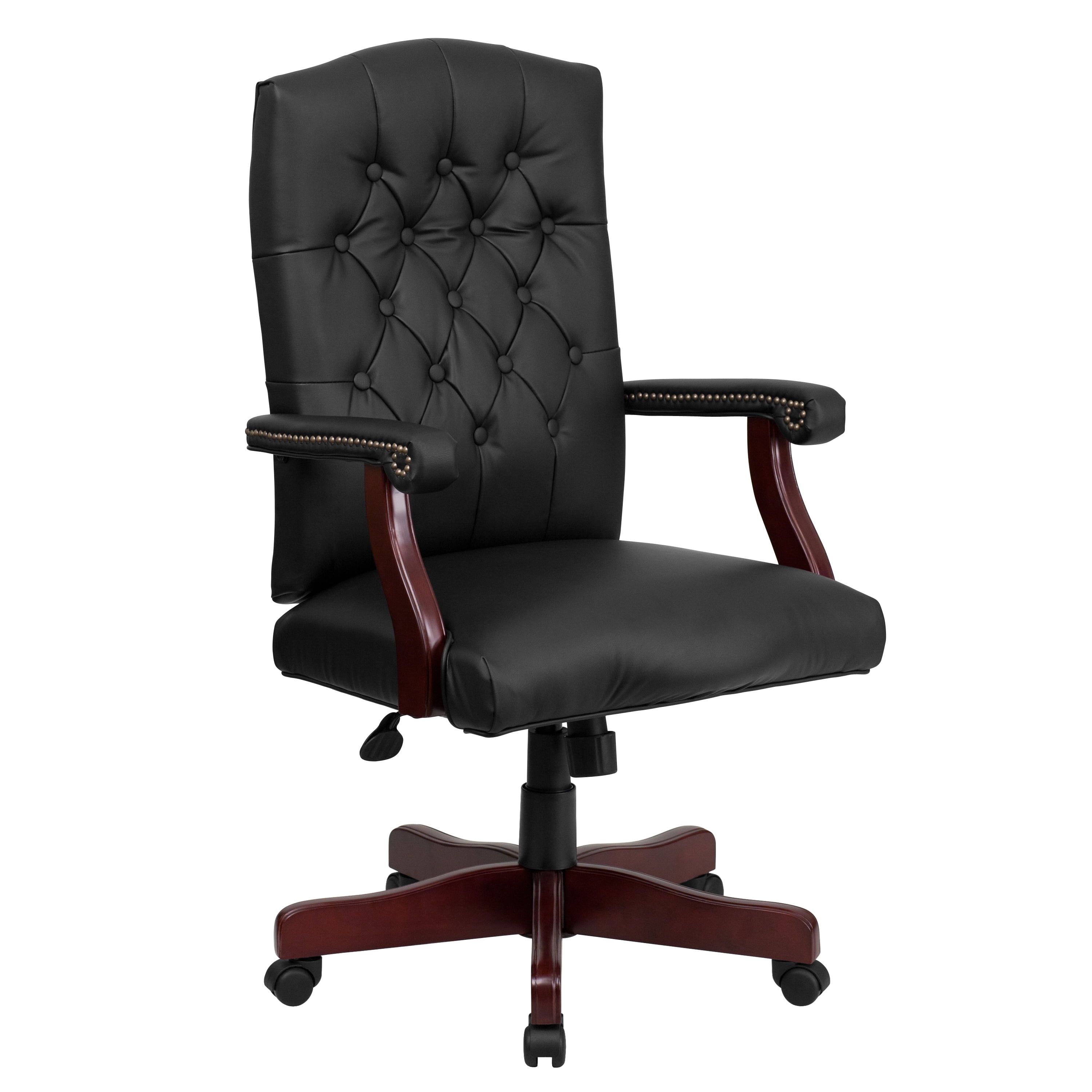 Martha Washington Executive High-Back Black LeatherSoft Swivel Chair