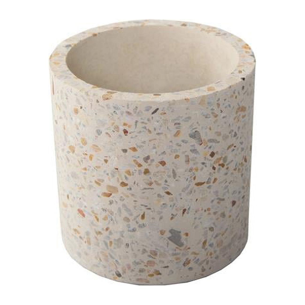 Artisan-Crafted Natural Terrazzo 4" Indoor Planter