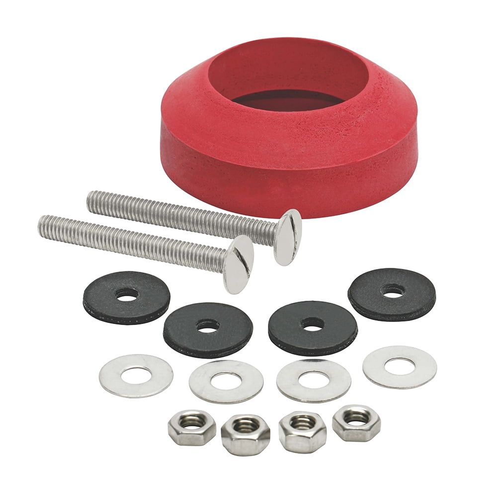 Universal Red Rubber Tank-to-Bowl Gasket and Hardware Kit