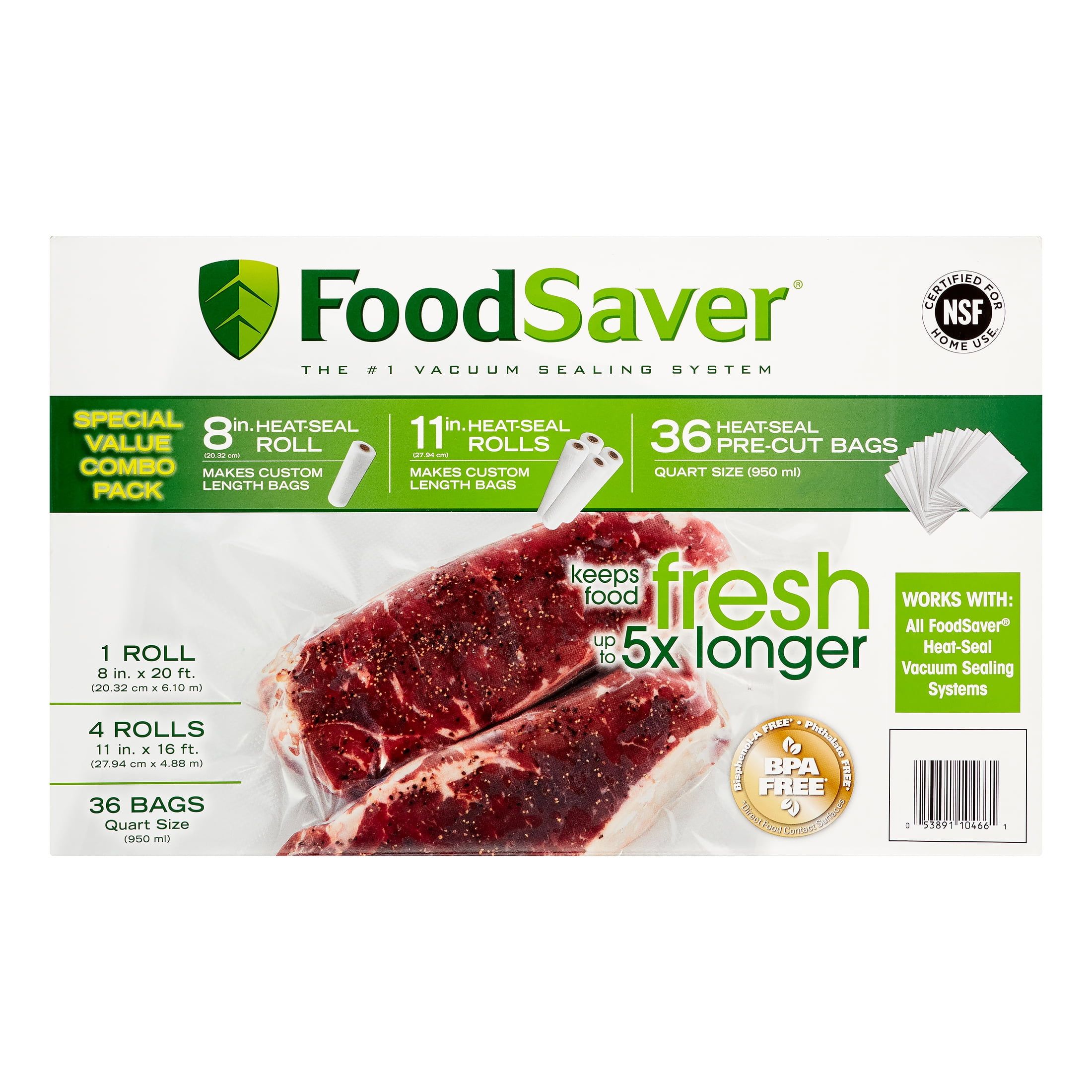 FoodSaver Special Value Combo Pack with Heat-Seal Rolls and Bags