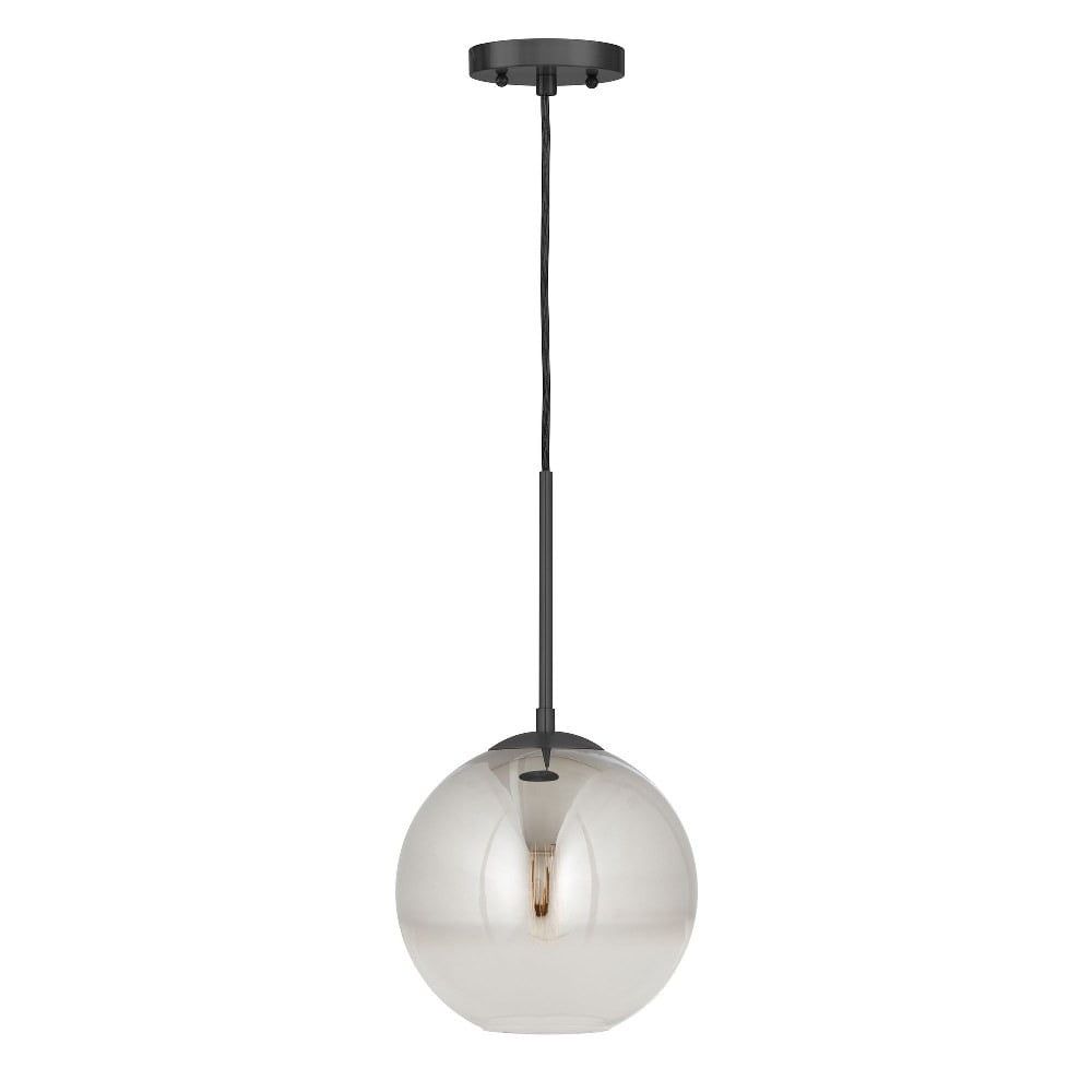 Callisto 20" Transitional Globe Pendant with Ombre Glass - Black and Gold